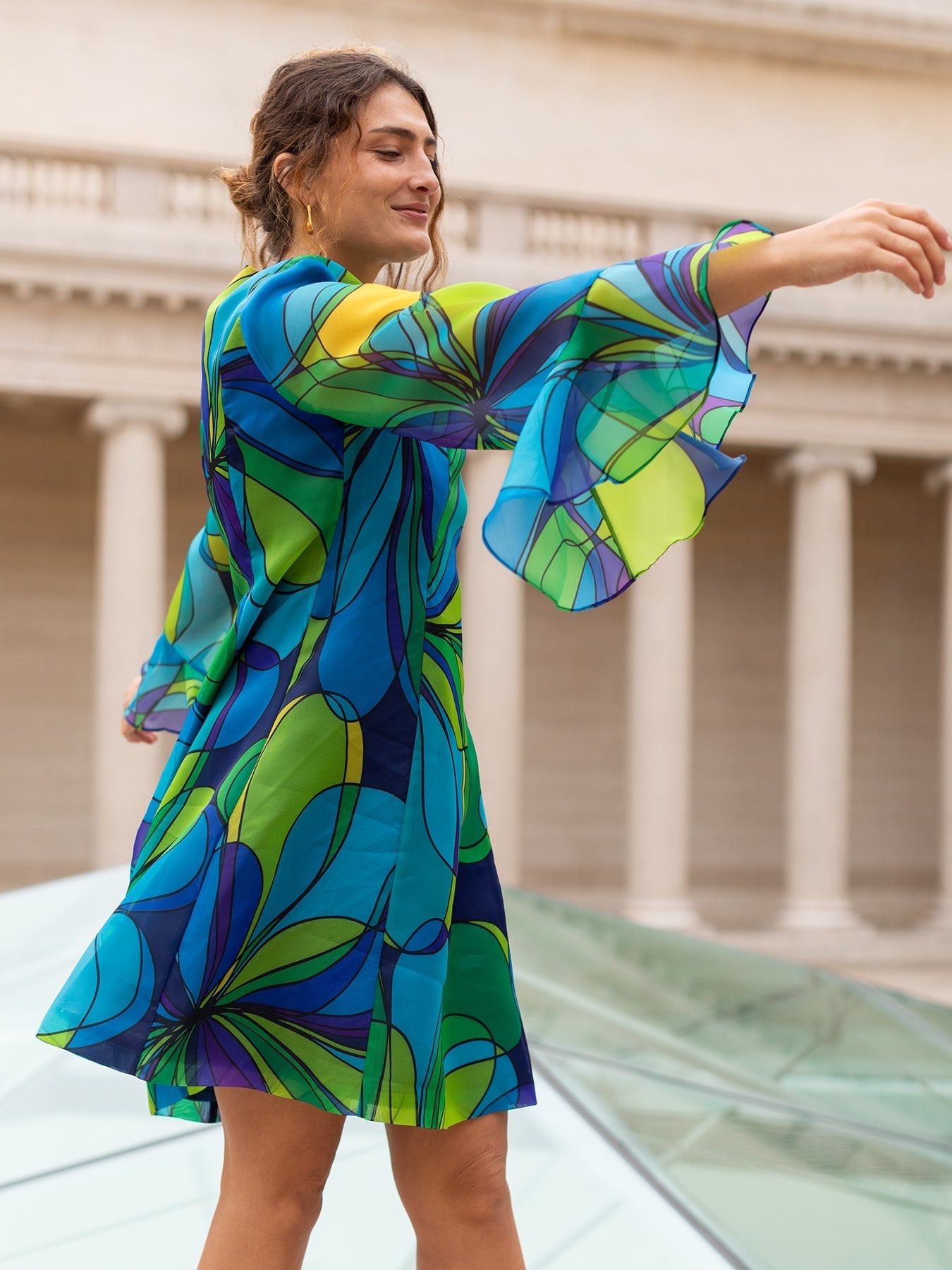 PALOMA dress Coronado Blue - Lesley Evers -