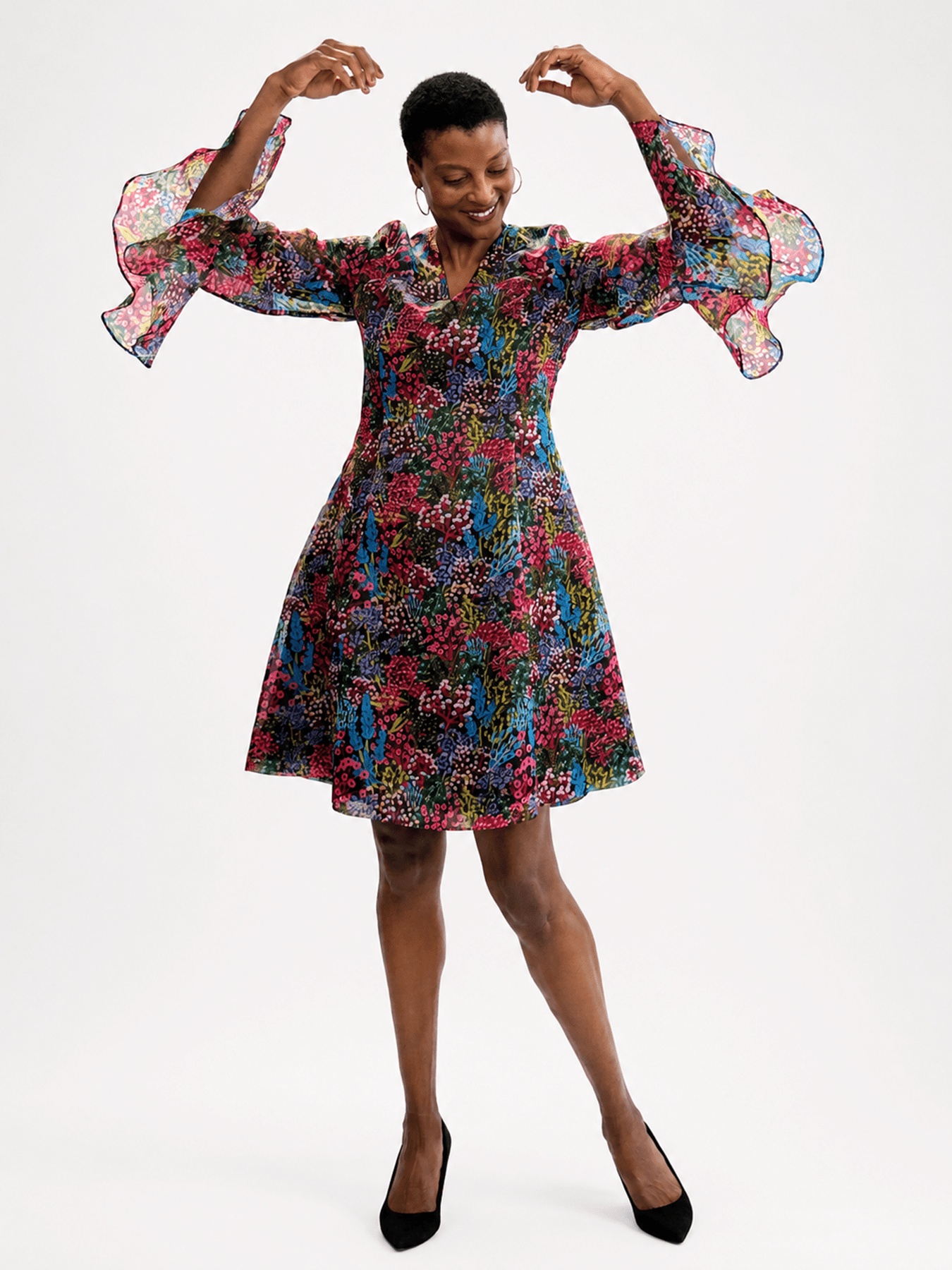 PALOMA dress Spring Meadow - Lesley Evers-Dress-gown-Shop