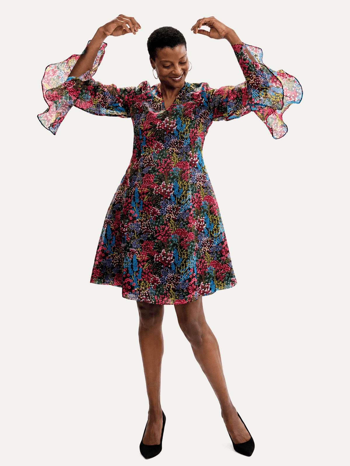PALOMA dress Spring Meadow - Lesley Evers-Dress-gown-Shop