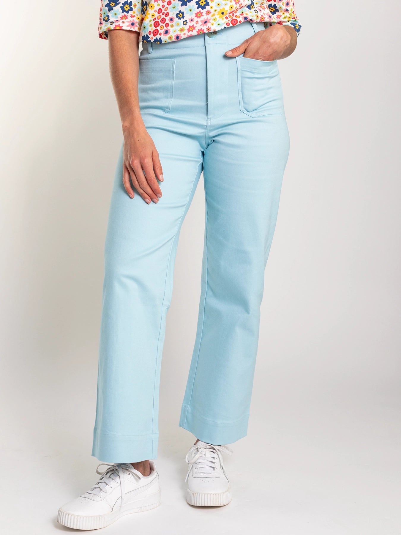 PARKER pant Light Blue - Lesley Evers - BBQ - pant - Pants
