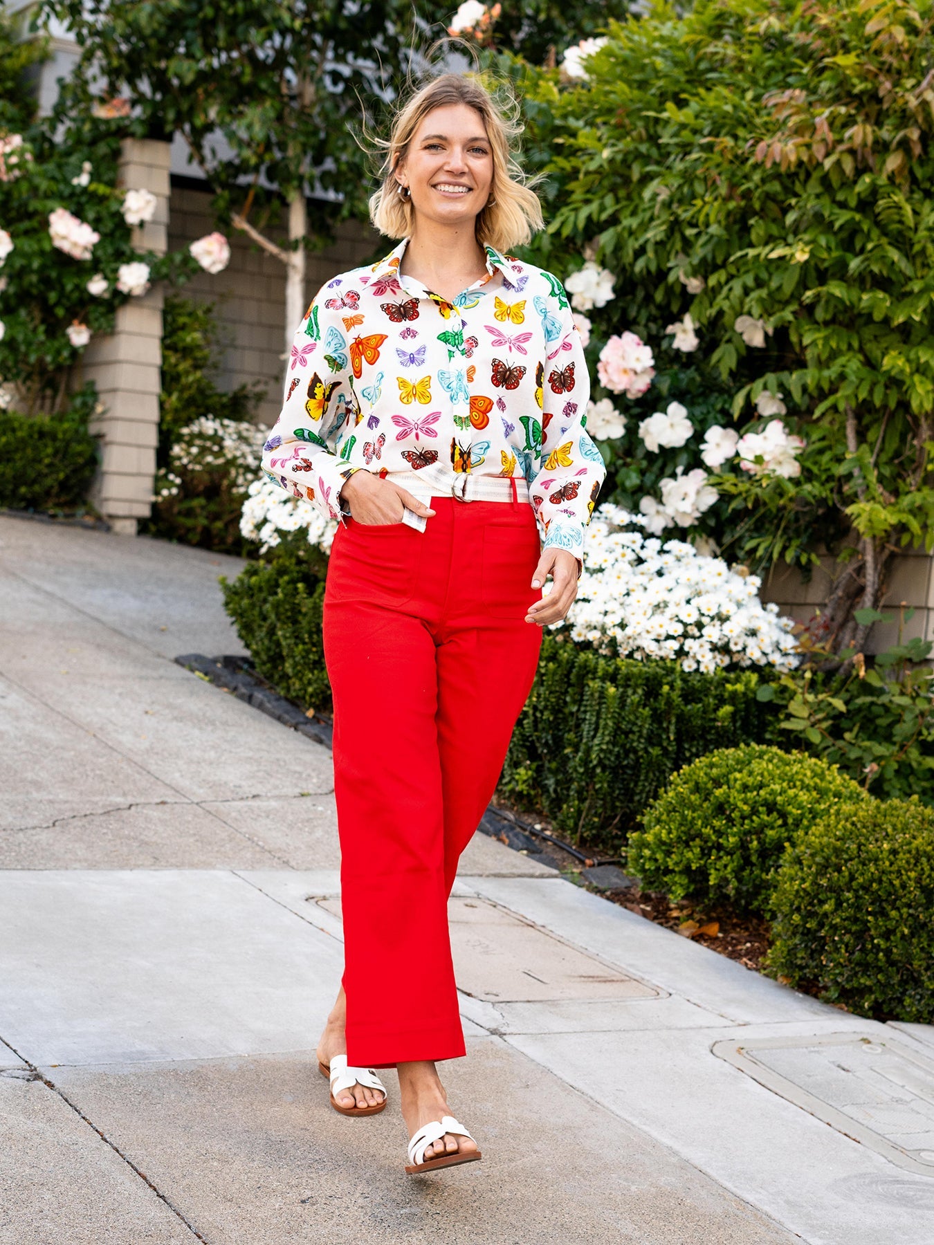 PARKER pant Red - Lesley Evers-dana-dana pant-pant