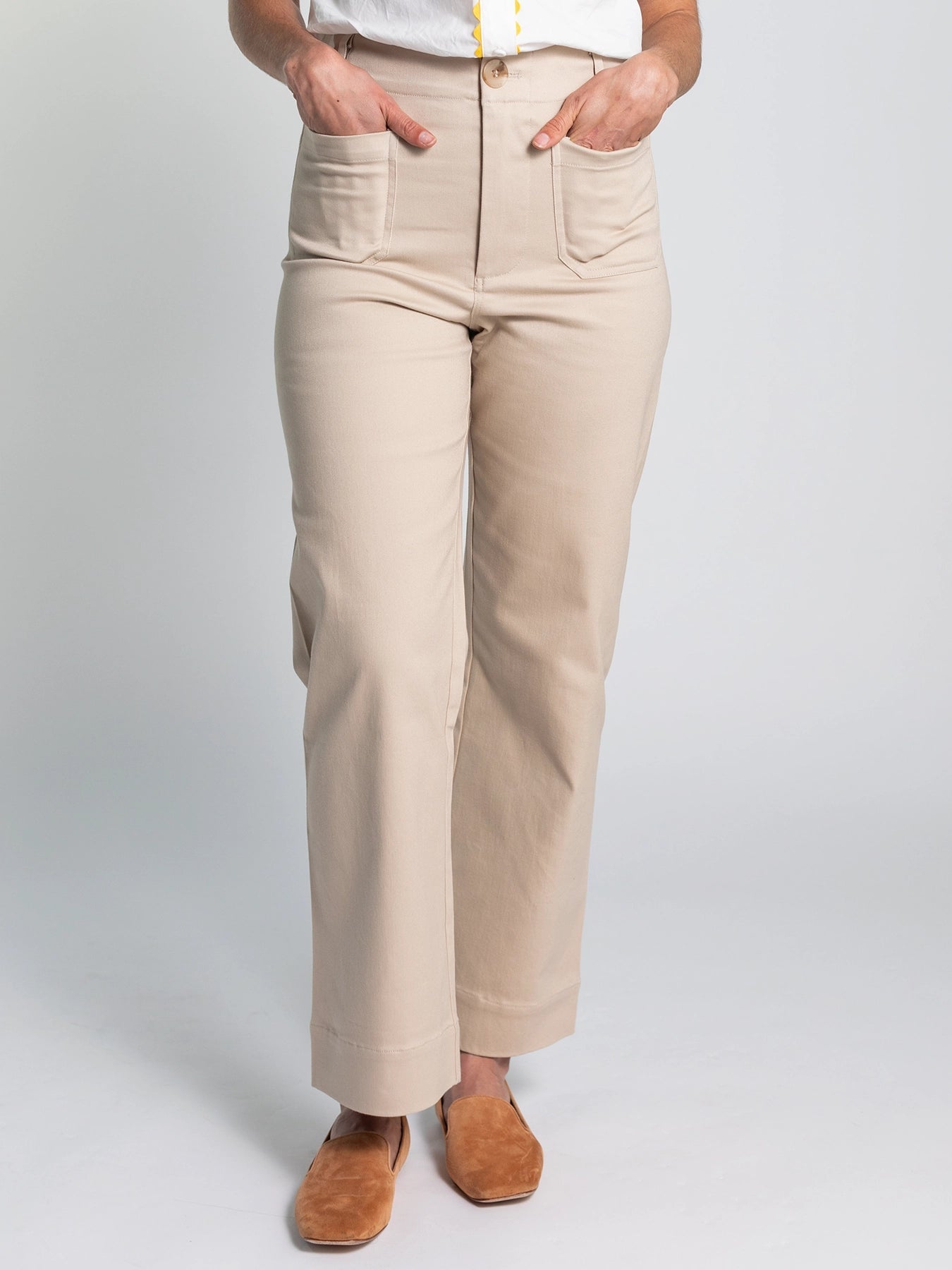 PARKER pant Sand - Lesley Evers - BBQ - pant - Pants
