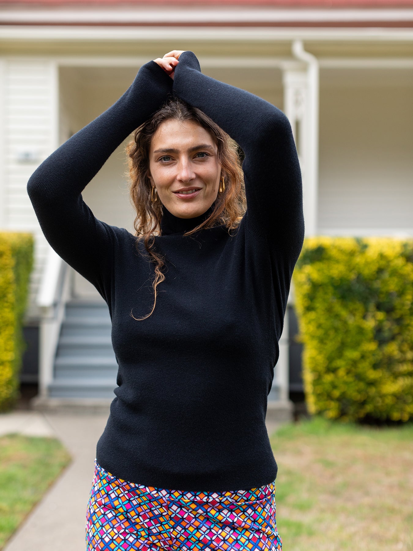 PAULINA turtleneck sweater Black - Lesley Evers - Shop - Shop/All Products - Shop/Separates