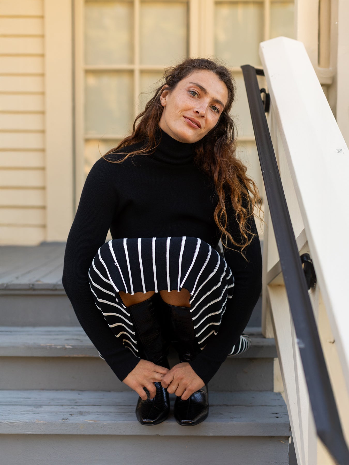 PAULINA turtleneck sweater Black - Lesley Evers - Shop - Shop/All Products - Shop/Separates