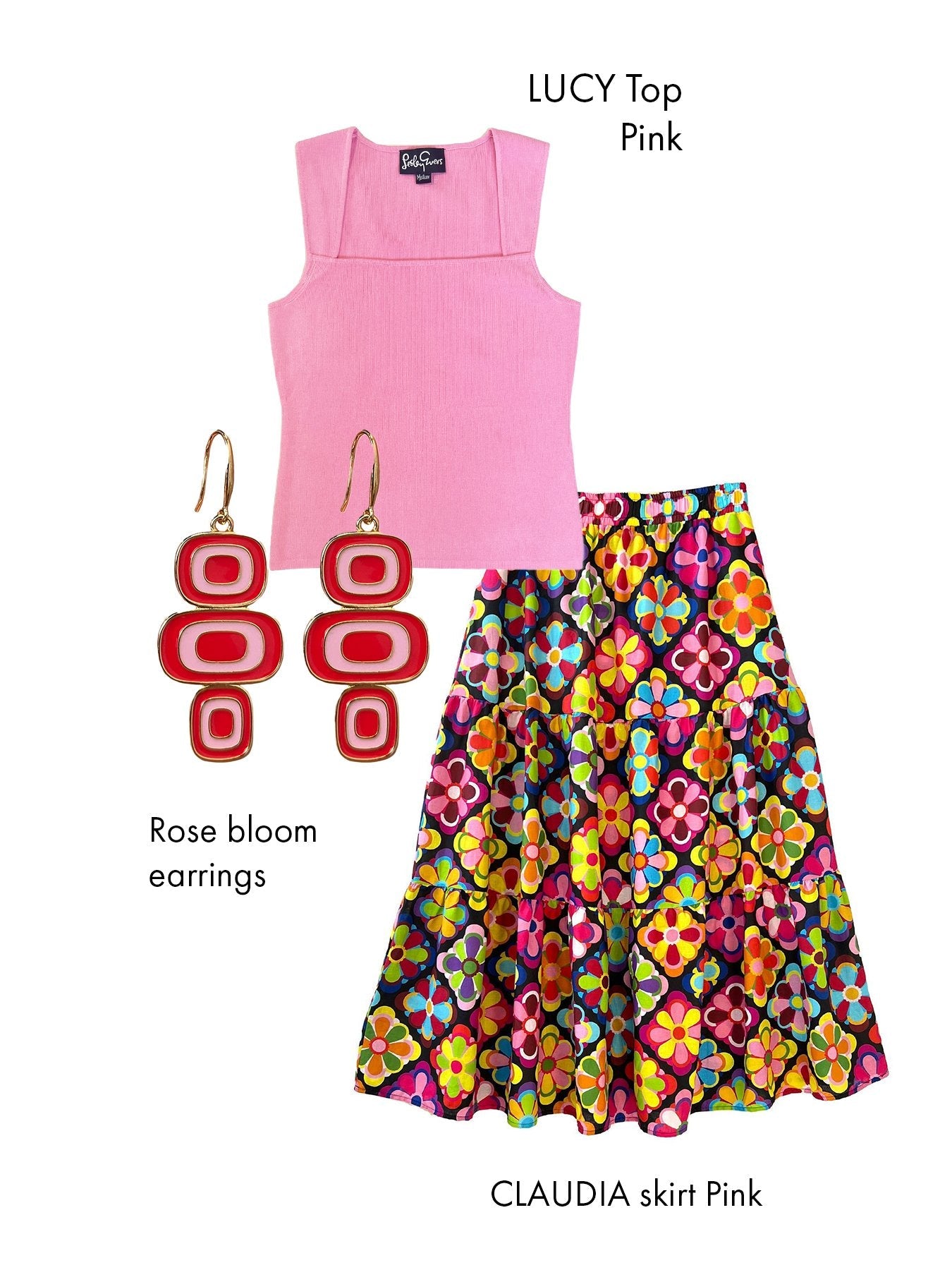 Pebble Earrings Blooms - Lesley Evers - Accessories - accessory - pebble