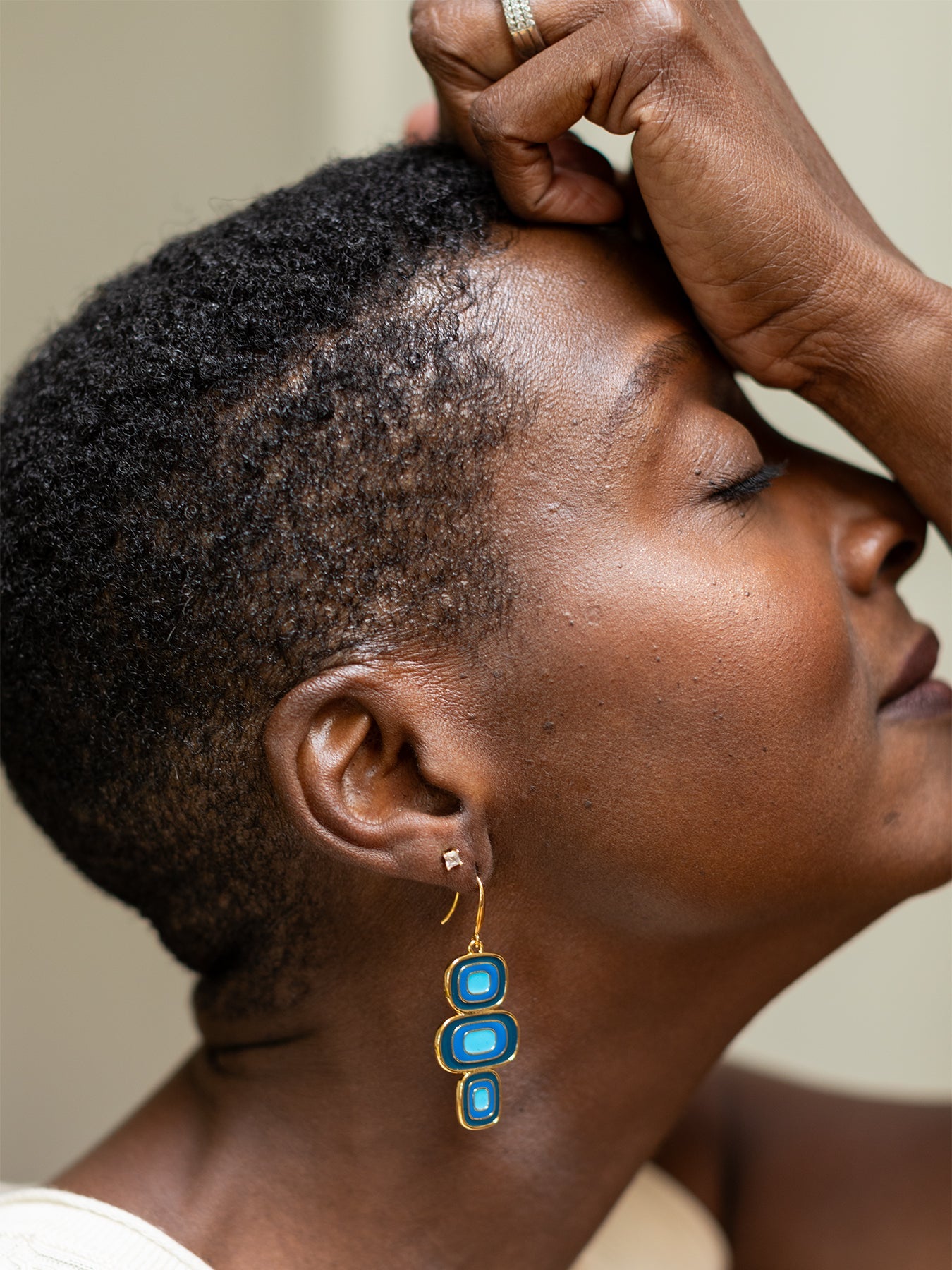 Pebble Earrings Bluebell - Lesley Evers - Accessories - accessory - pebble