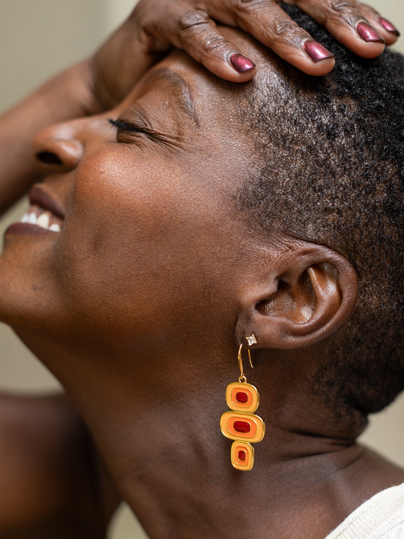 Pebble Earrings Calendula - Lesley Evers - Accessories - accessory - pebble