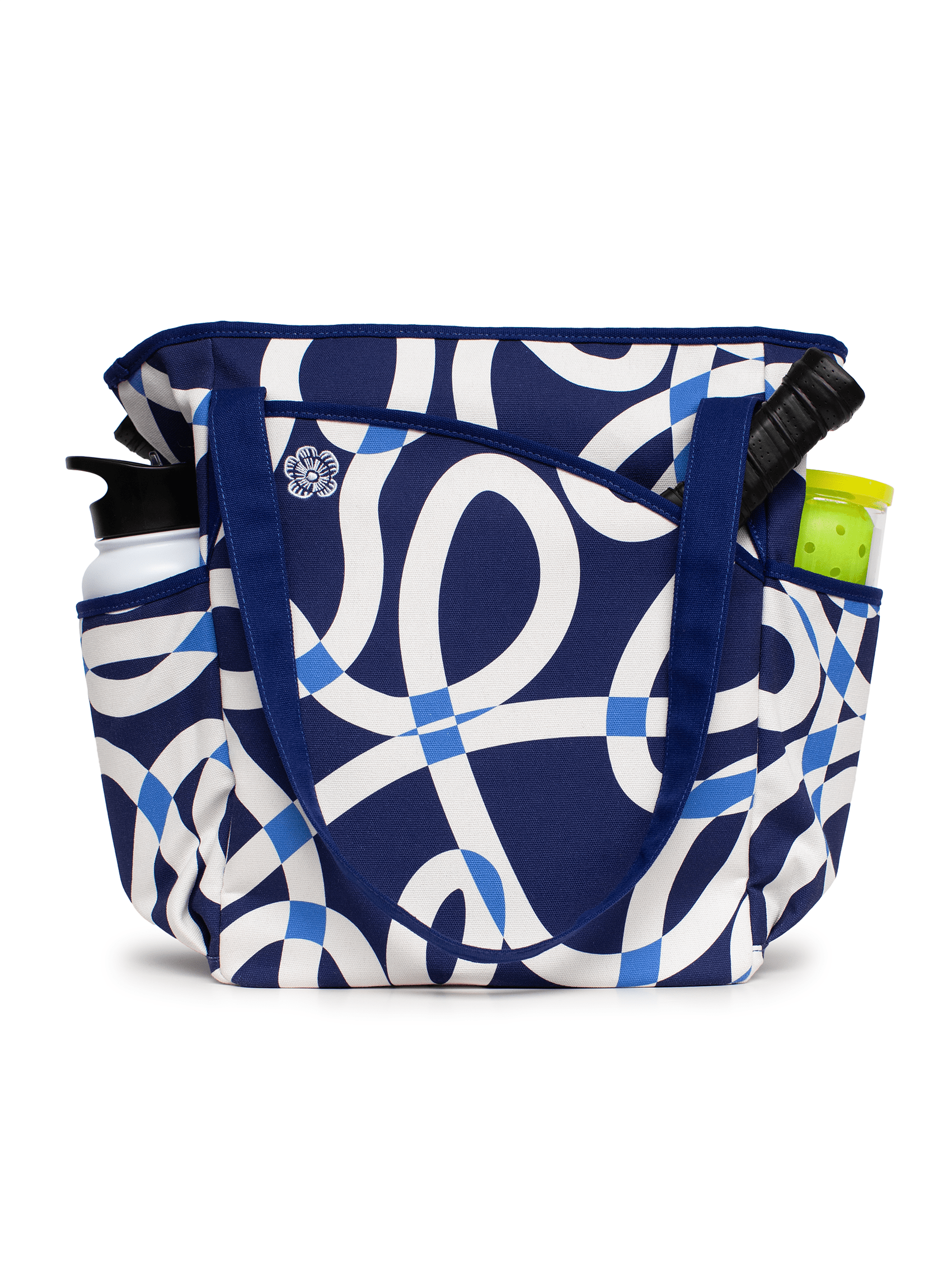 PEYTON tote Blue Ribbon - Lesley Evers - Accessories - Cotton Canvas - Cotton Canvas Tote Bag