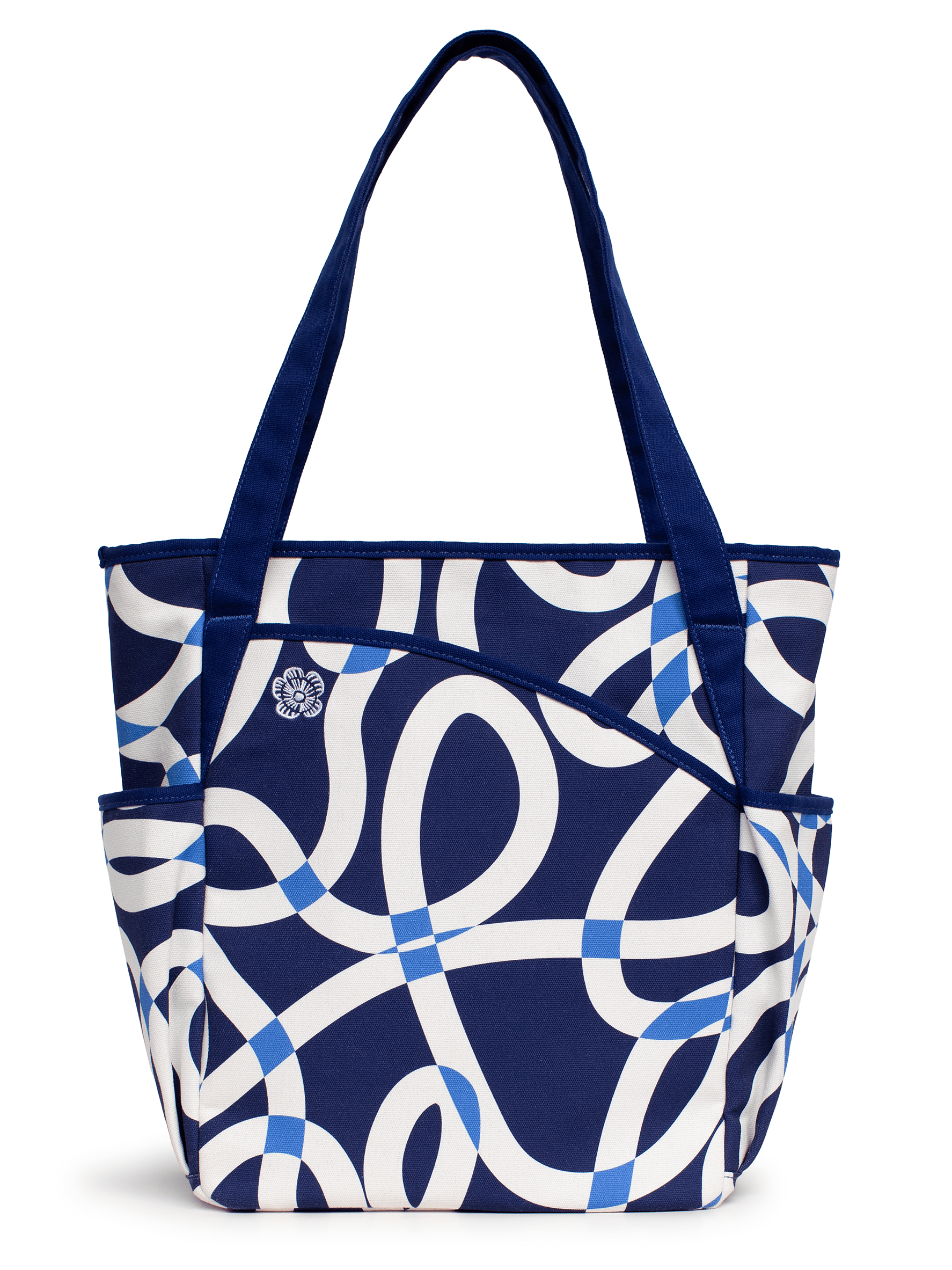 PEYTON tote Blue Ribbon - Lesley Evers - Accessories - Cotton Canvas - Cotton Canvas Tote Bag