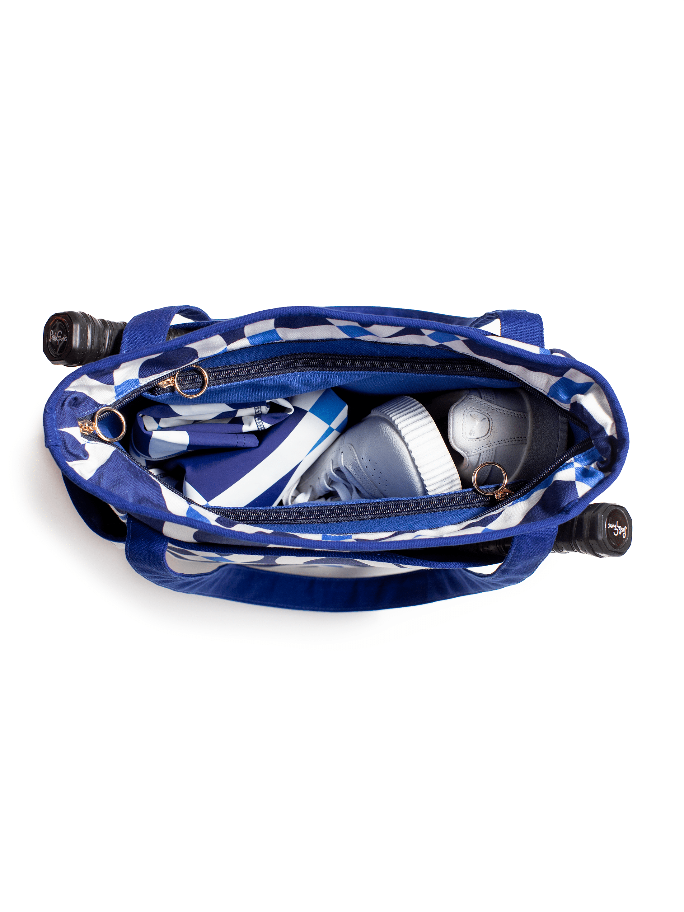 PEYTON tote Blue Ribbon - Lesley Evers - Accessories - Cotton Canvas - Cotton Canvas Tote Bag