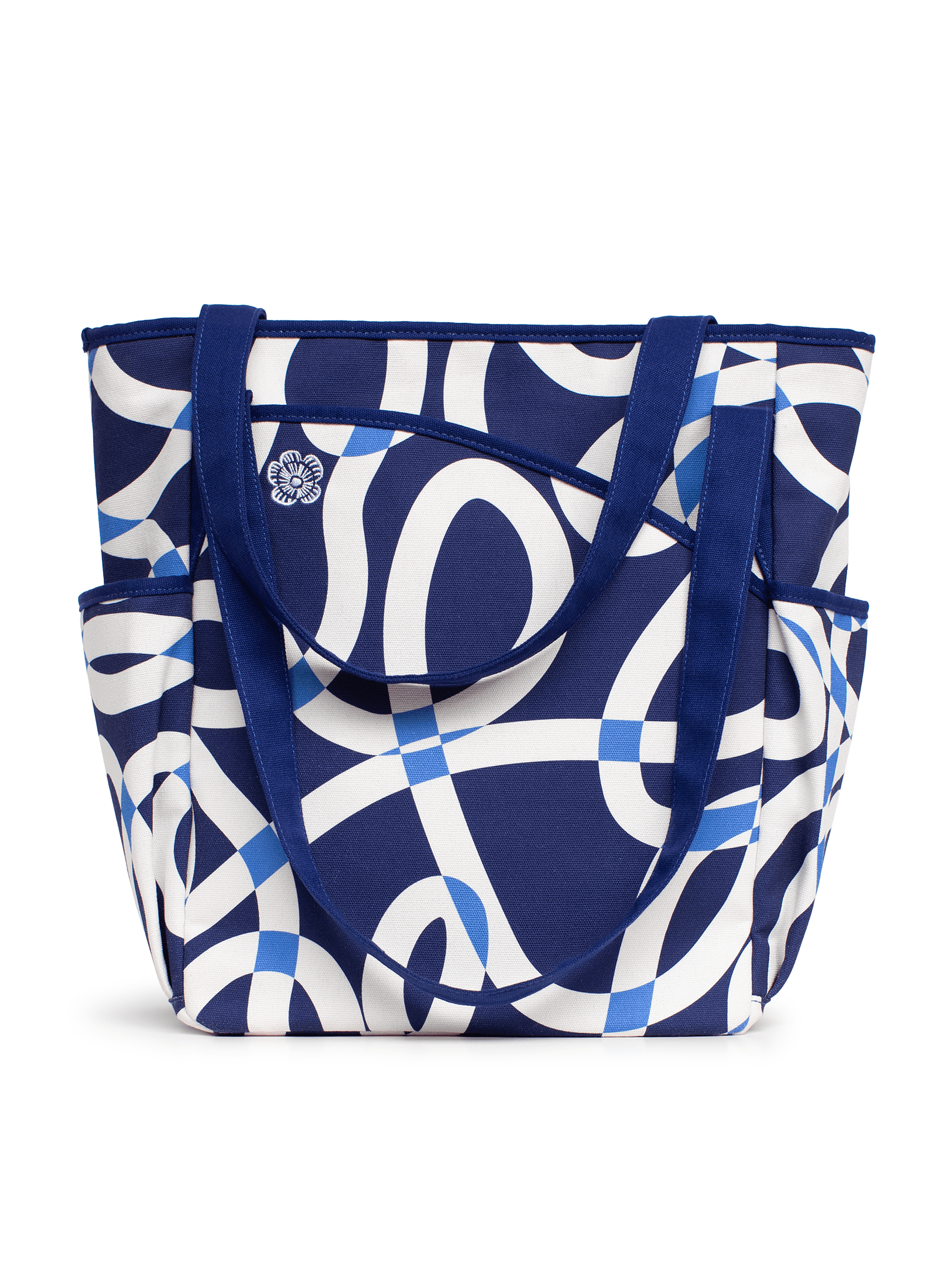PEYTON tote Blue Ribbon - Lesley Evers - Accessories - Cotton Canvas - Cotton Canvas Tote Bag