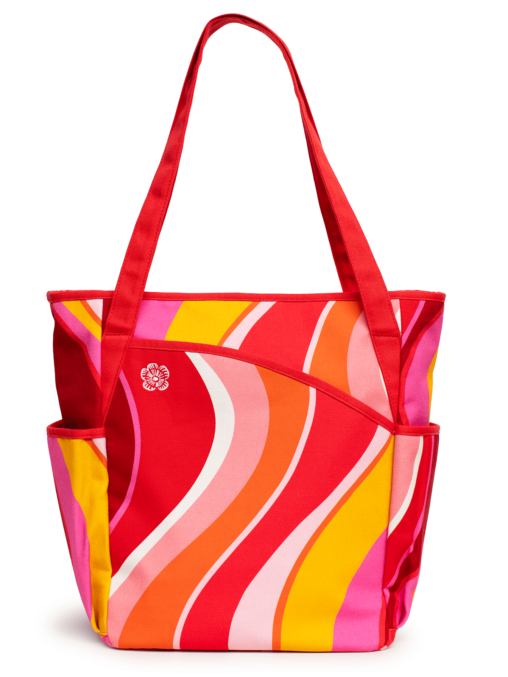 PEYTON tote Pink Wave - Lesley Evers - Accessories - Cotton Canvas - Cotton Canvas Tote Bag