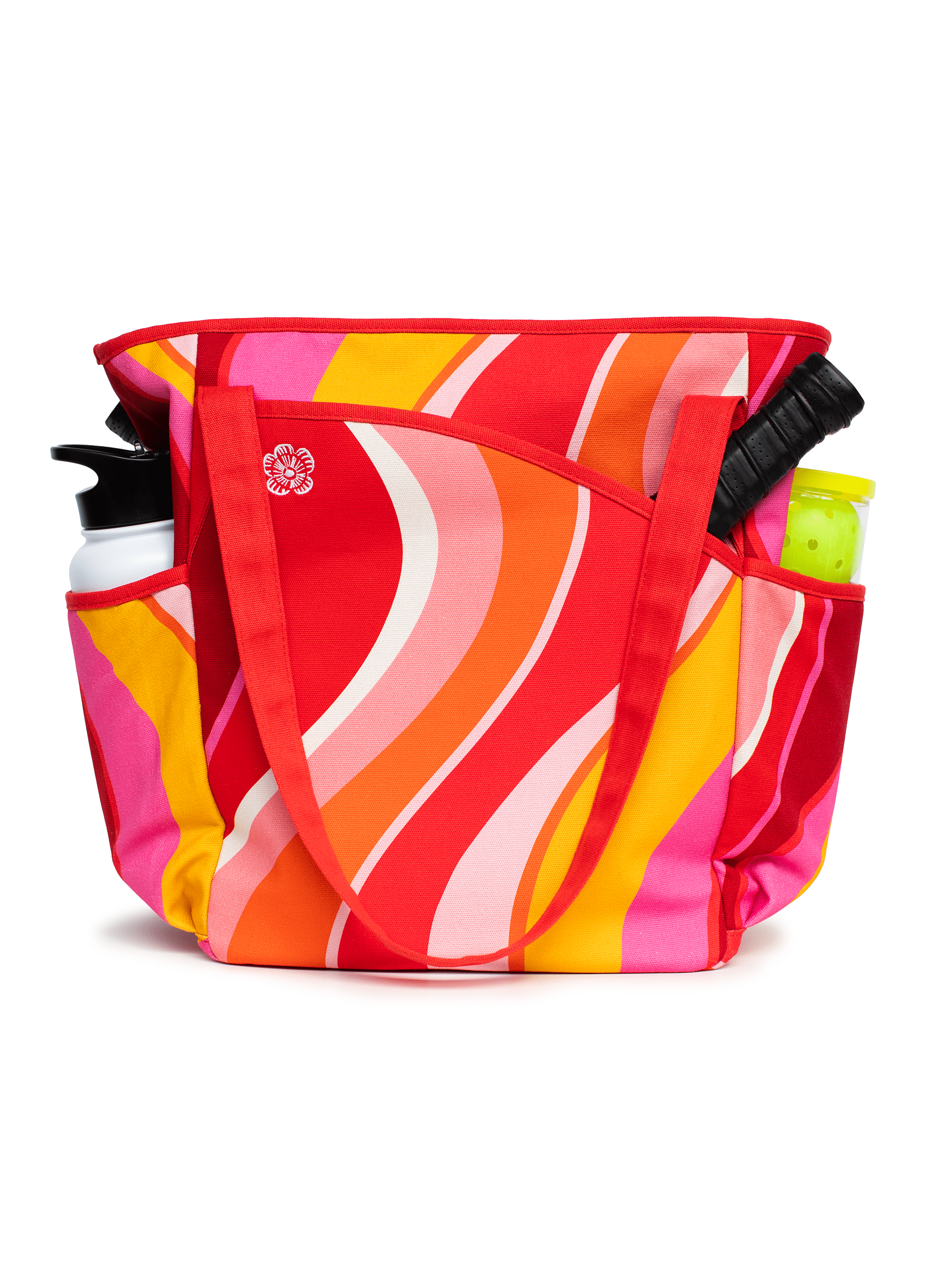 PEYTON tote Pink Wave - Lesley Evers - Accessories - Cotton Canvas - Cotton Canvas Tote Bag