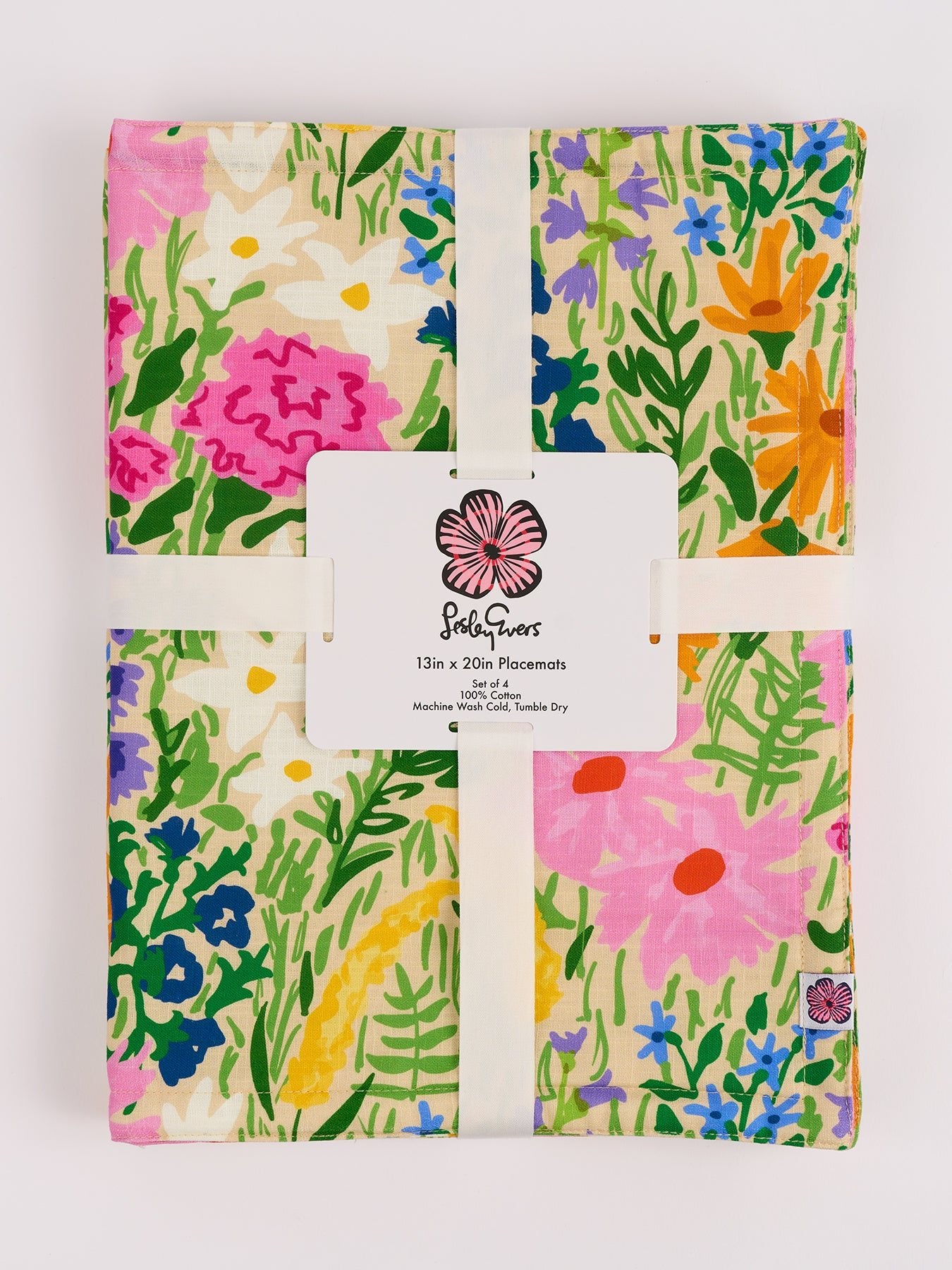 PLACEMATS set of 4 Flower Field - Lesley Evers-bird-birds-Giftable