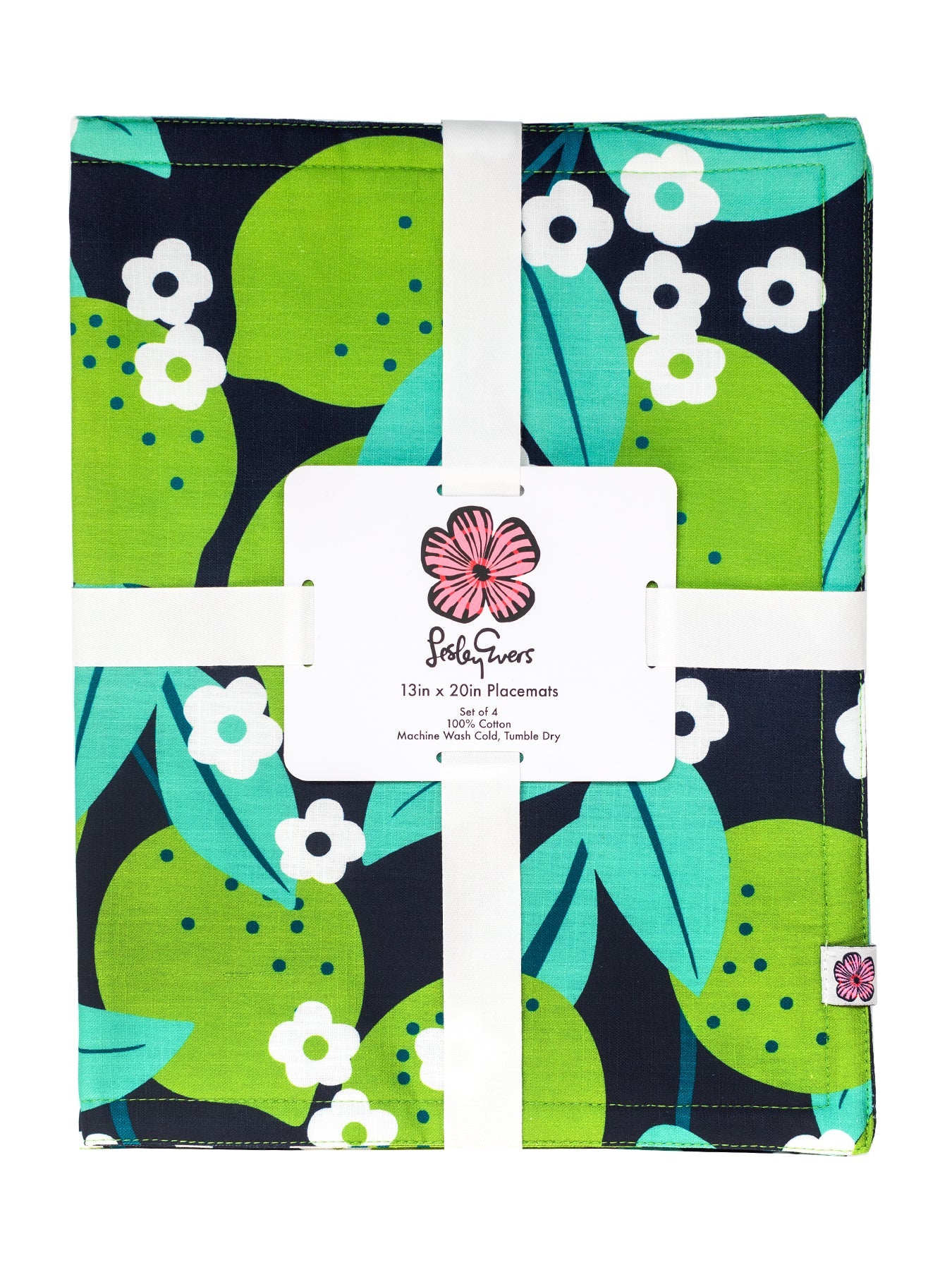 PLACEMATS set of 4 Limes - Lesley Evers - Giftable - gifts under $50 - gifts under $75