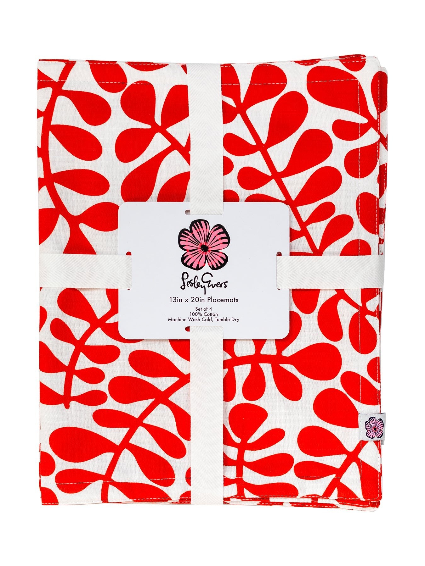 PLACEMATS set of 4 Red Fern - Lesley Evers - Giftable - gifts under $50 - gifts under $75