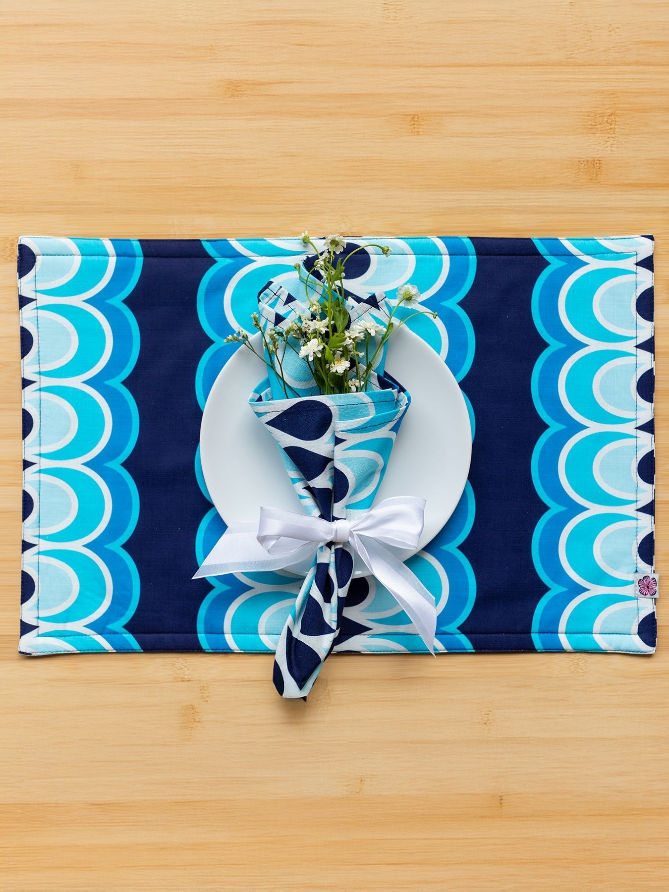 PLACEMATS set of 4 Rio Blue - Lesley Evers - Giftable - gifts under $50 - gifts under $75