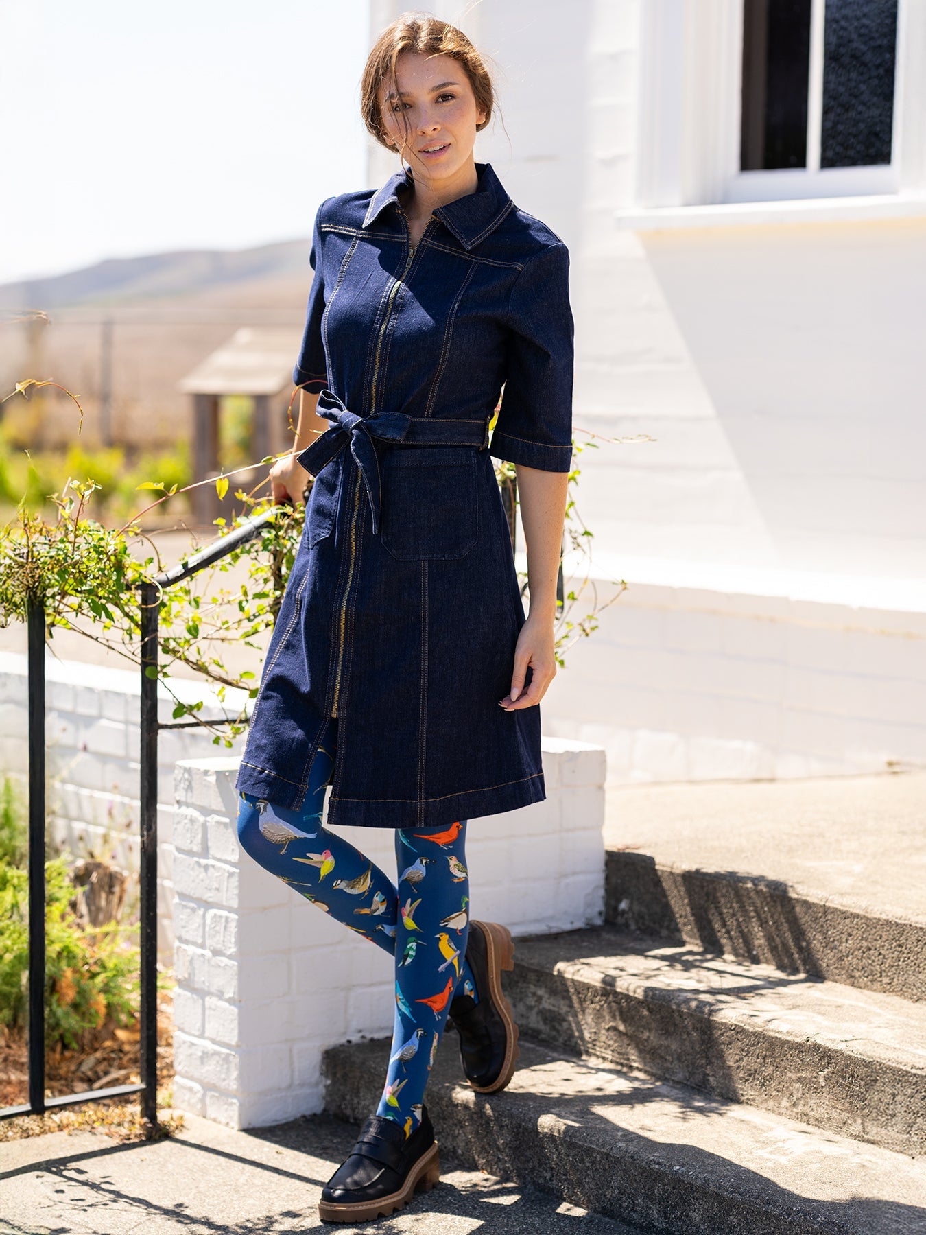 POLLY dress Denim - Lesley Evers - denim - Dress - Shop