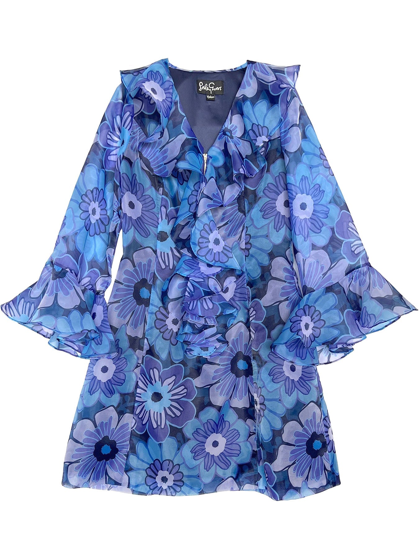 POPPY dress Camellia Blue - Lesley Evers-Dress-Shop-Shop/All Products