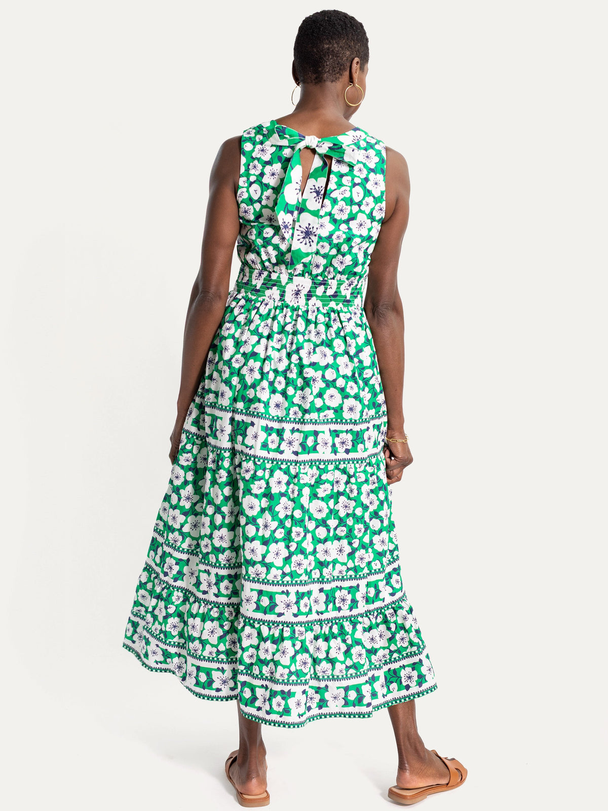 REBECCA dress Garden Wall Green - Lesley Evers-dress-easter dress-new