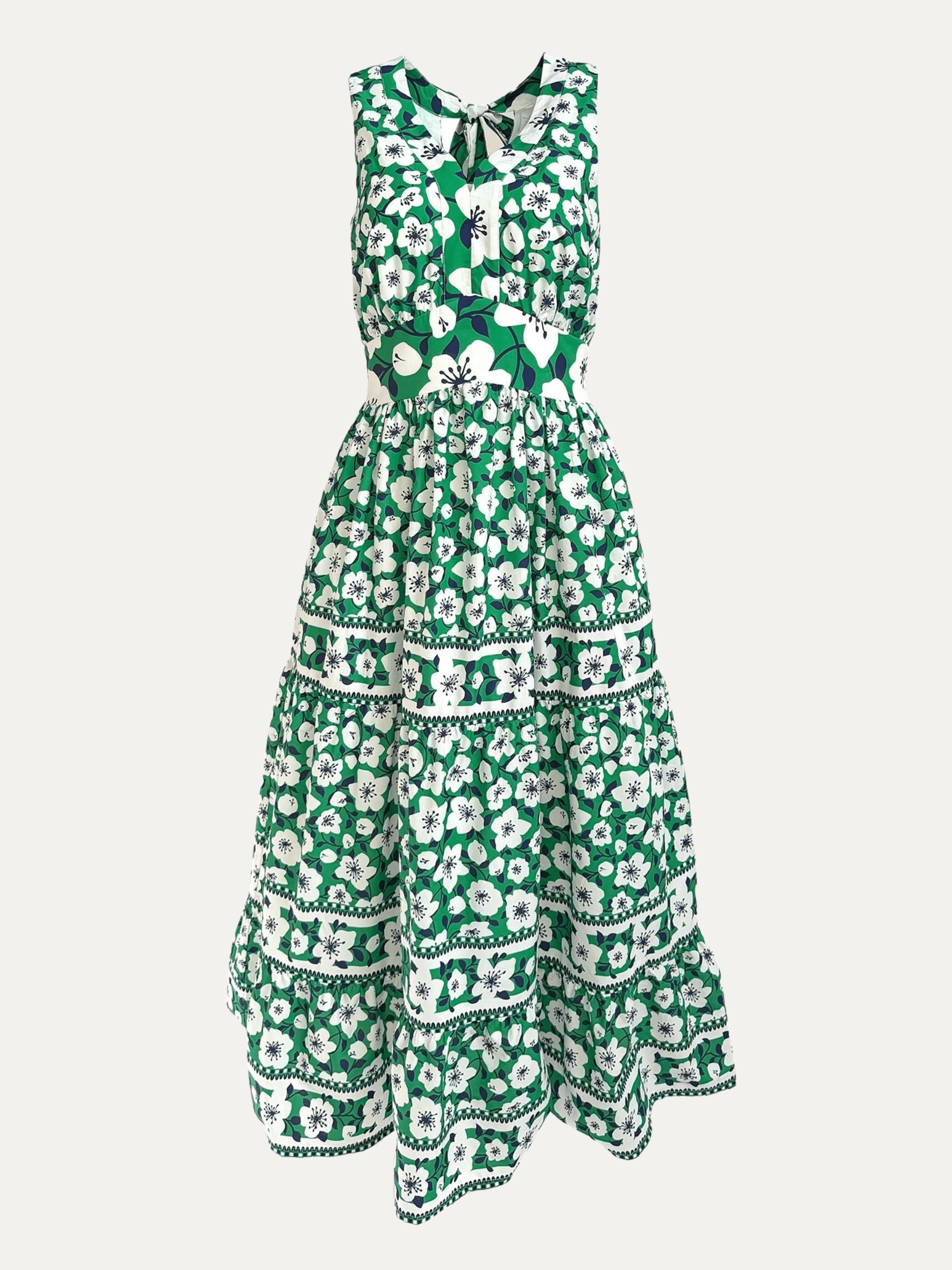 REBECCA dress Garden Wall Green - Lesley Evers-dress-easter dress-new