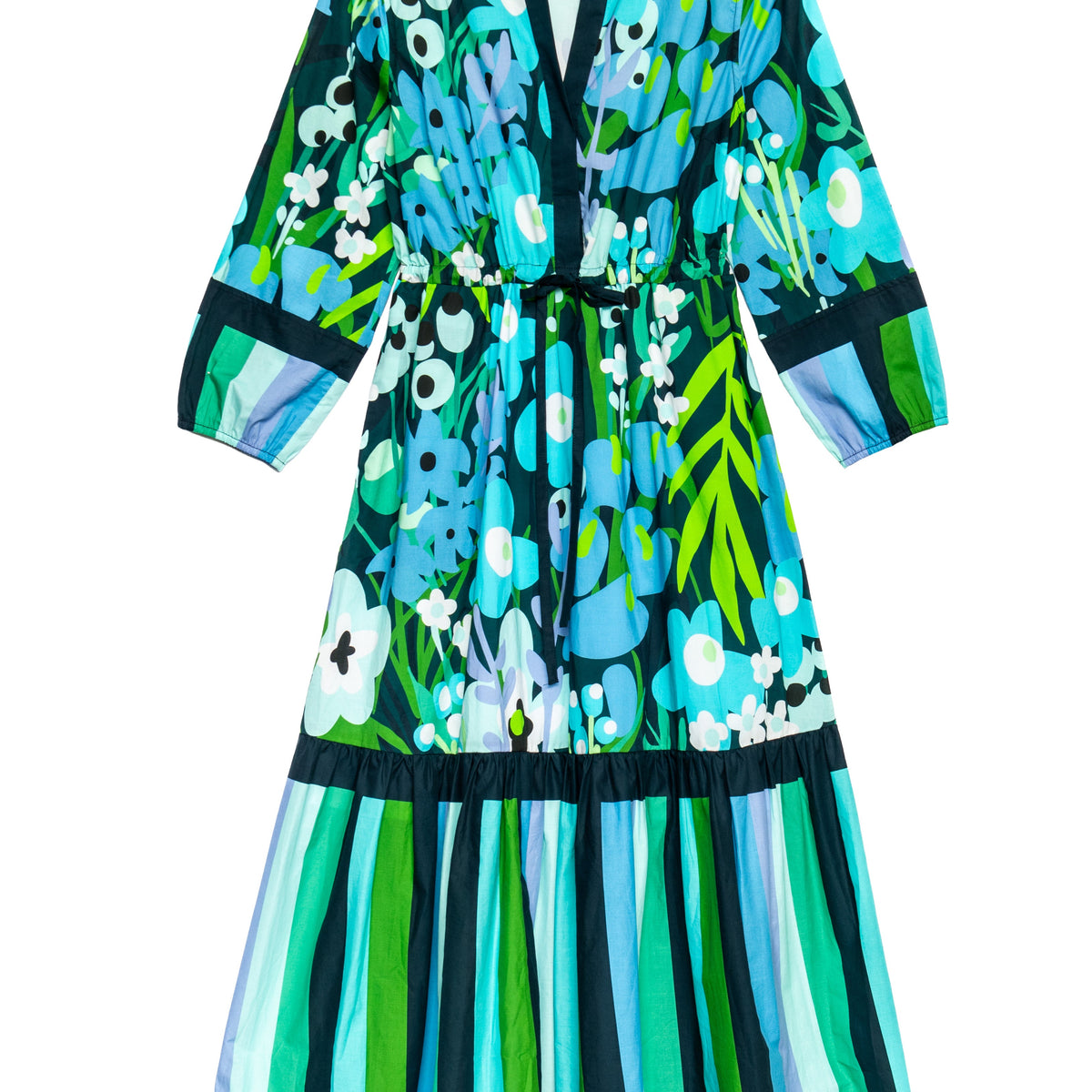 RENE Dress Garden Oasis Blue