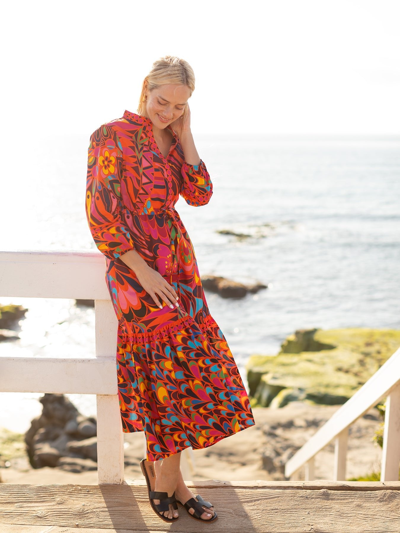 RENE dress Shakalaka Orange - Lesley Evers - Dress - shackalacka - shaka laka