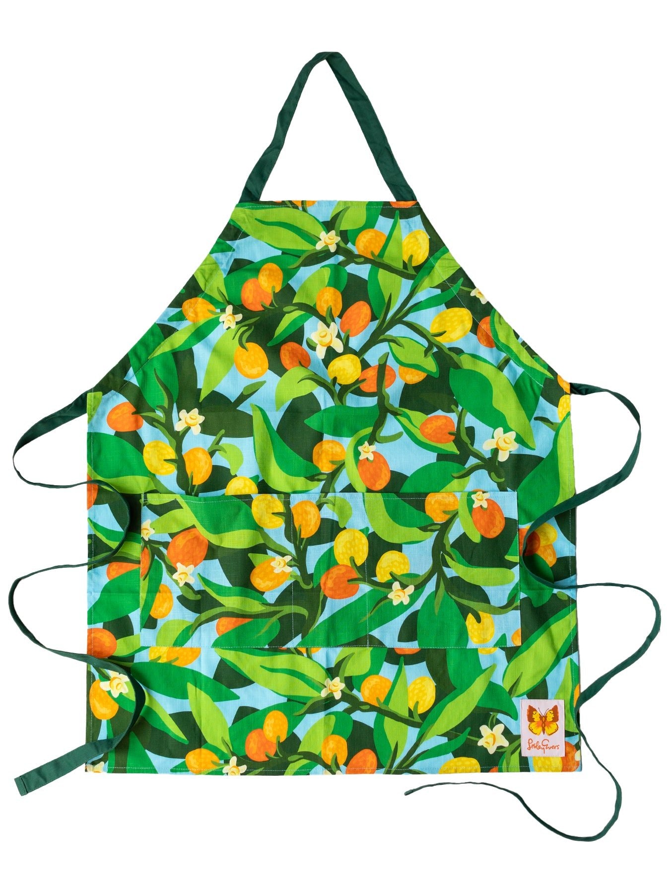 RENNIE apron Kumquats - Lesley Evers - aprons - Giftable - Green