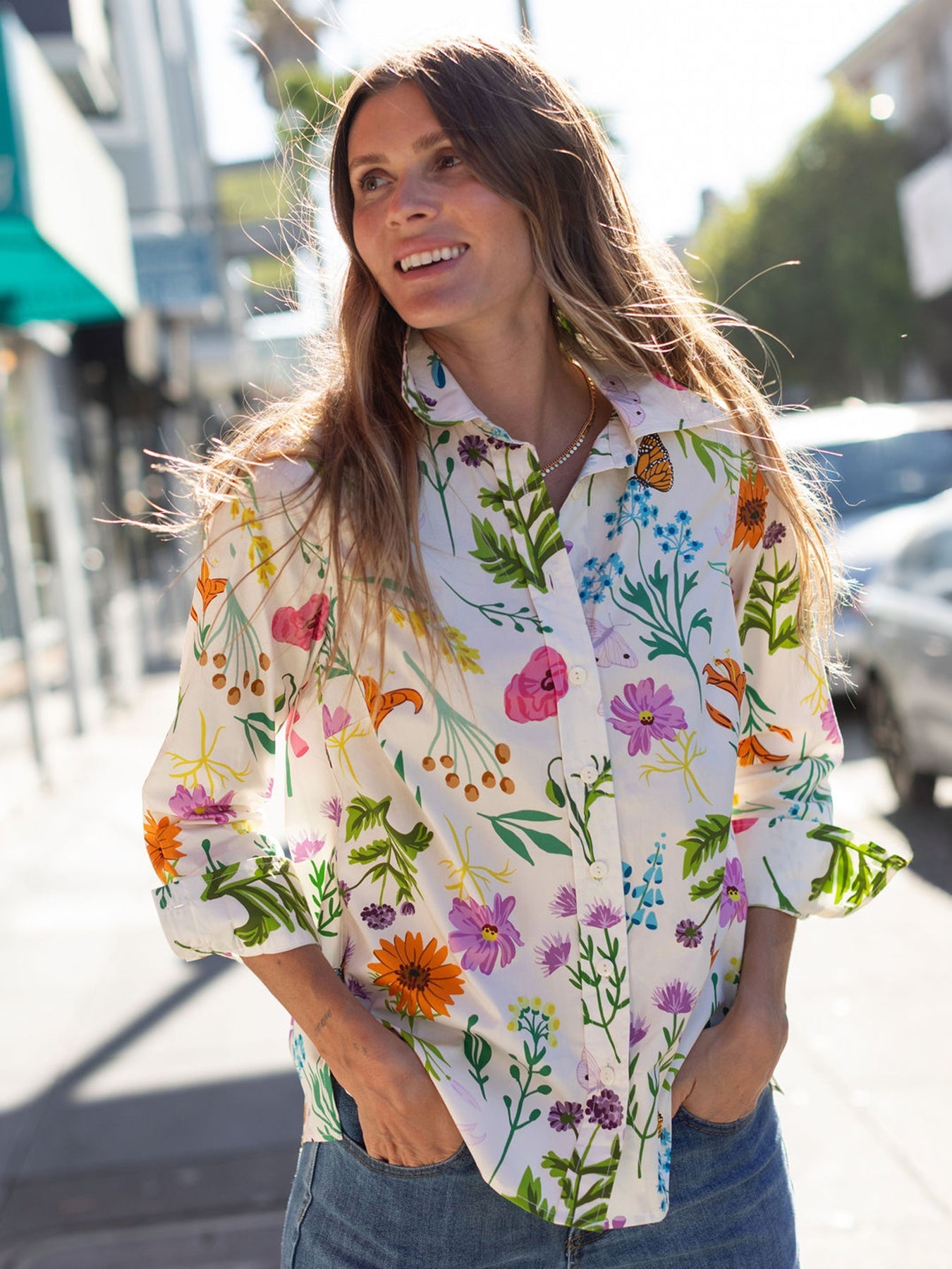 ROBIN blouse Prairie Posy - Lesley Evers-Best Seller-erika-new