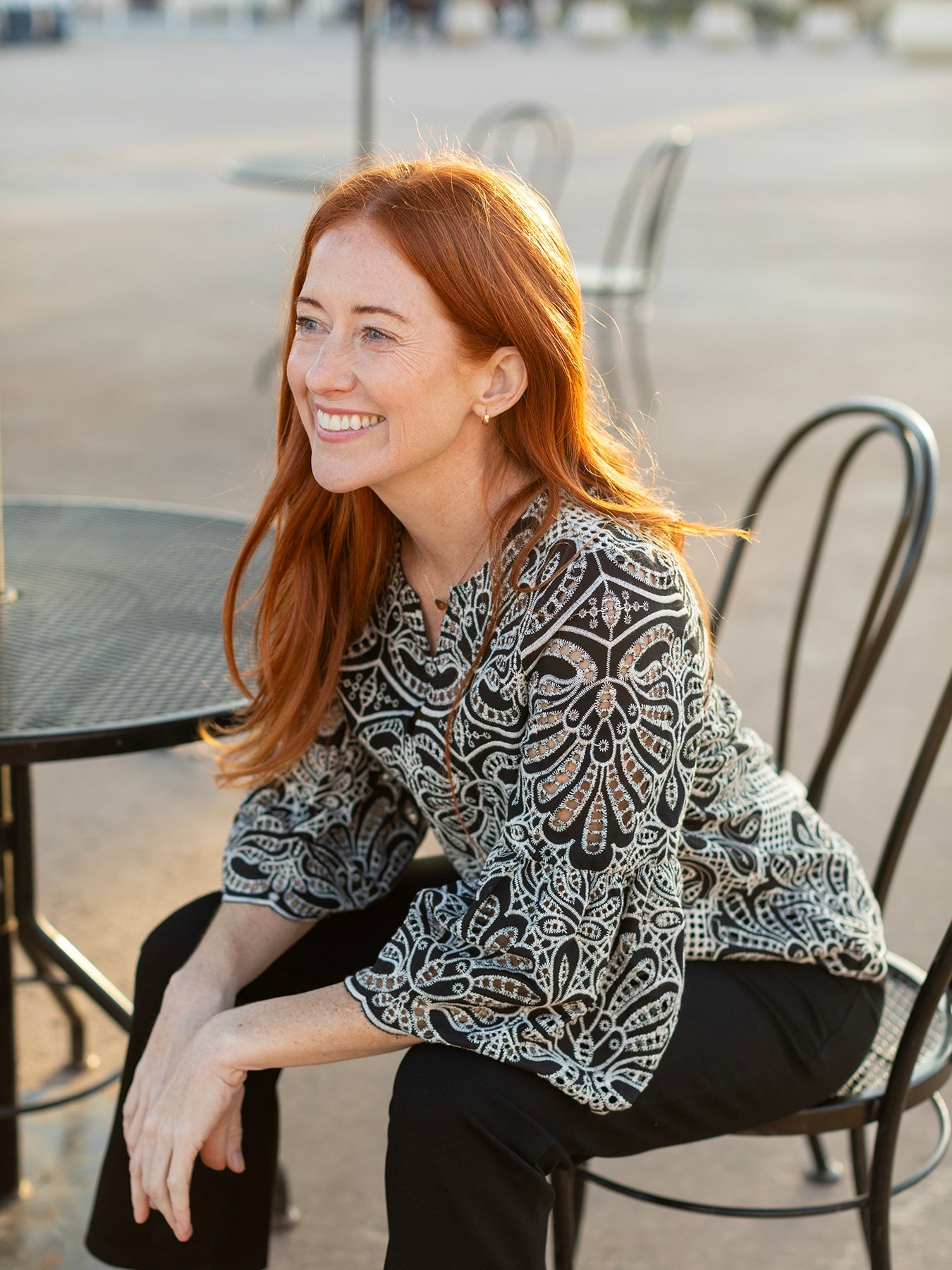 ROSALIE blouse Black Eyelet - Lesley Evers - Shop - Shop/All Products - Shop/Separates