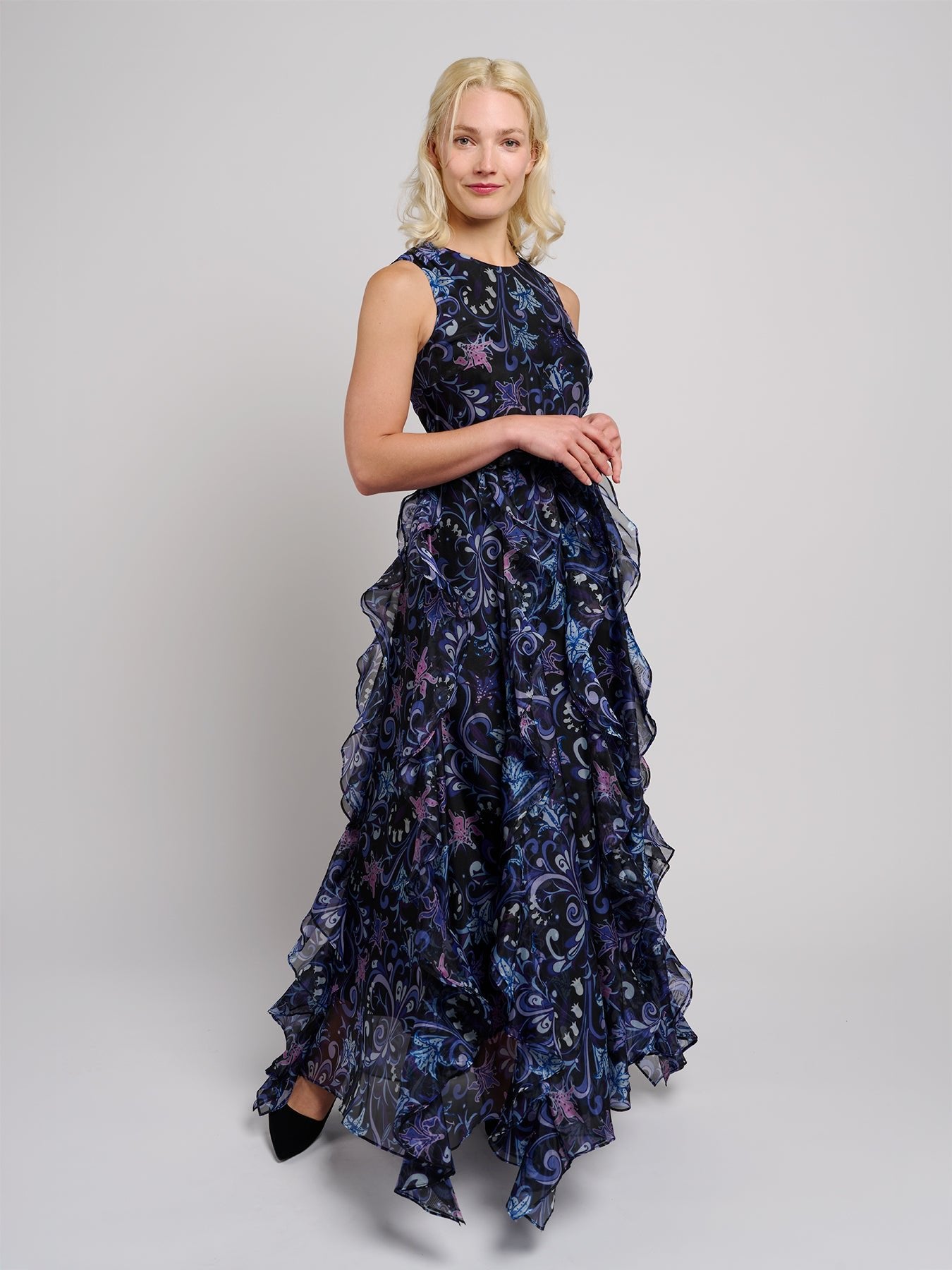 ROSALIND dress Lily Bouquet Purple - Lesley Evers - Dress - formal - Shop