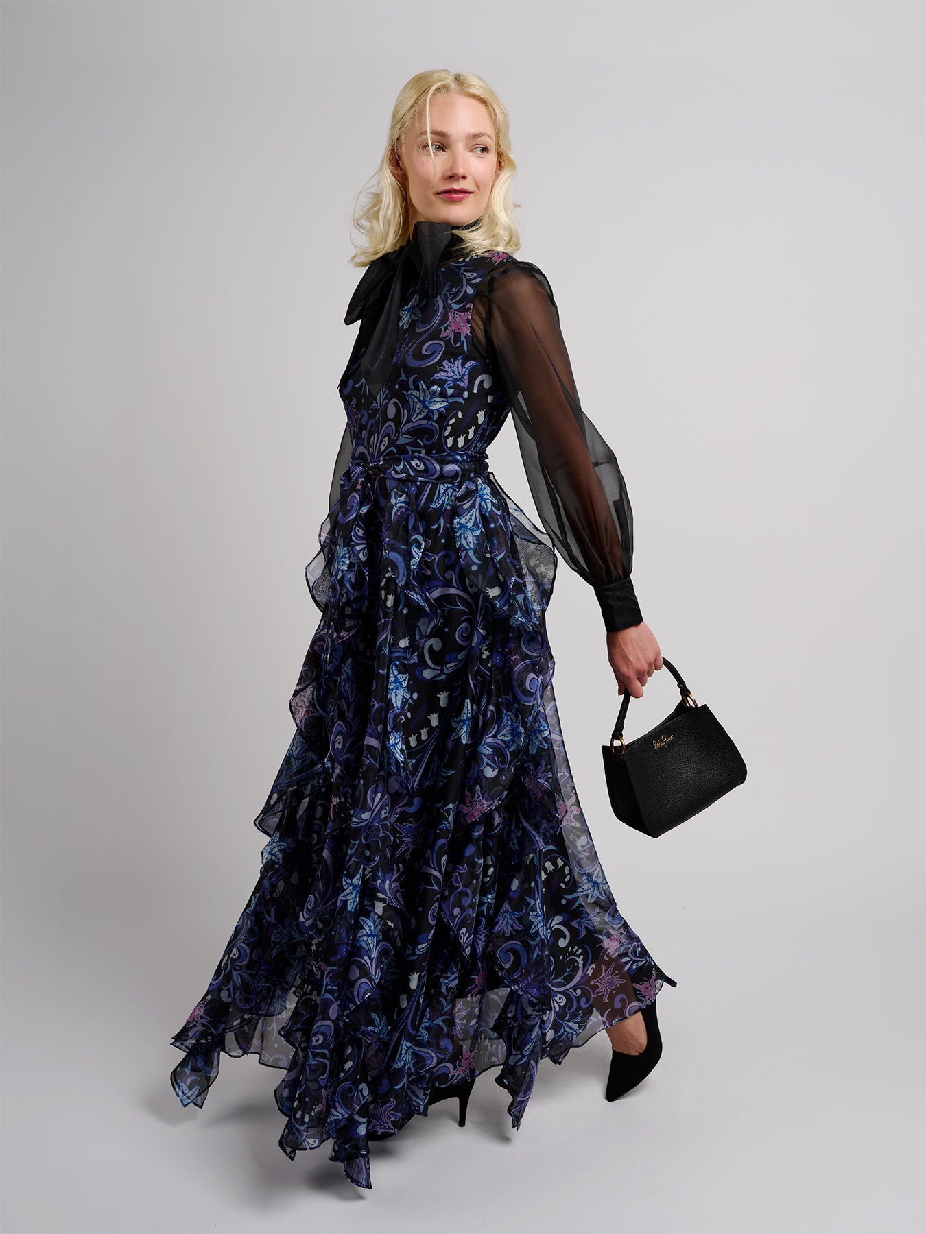 ROSALIND dress Lily Bouquet Purple - Lesley Evers - Dress - formal - Shop