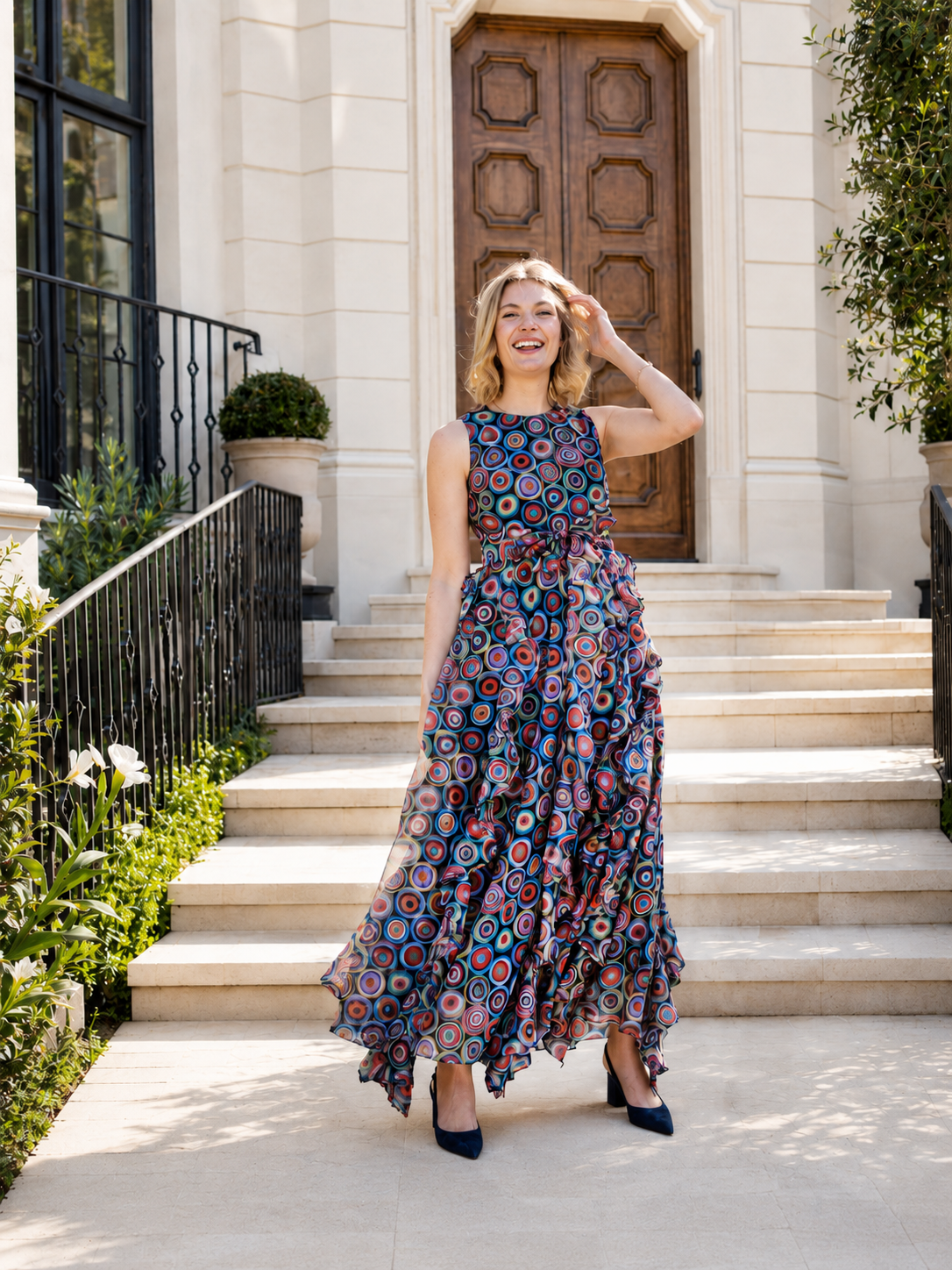 ROSALIND dress Pismo Multi - Lesley Evers - Dress - formal - Shop