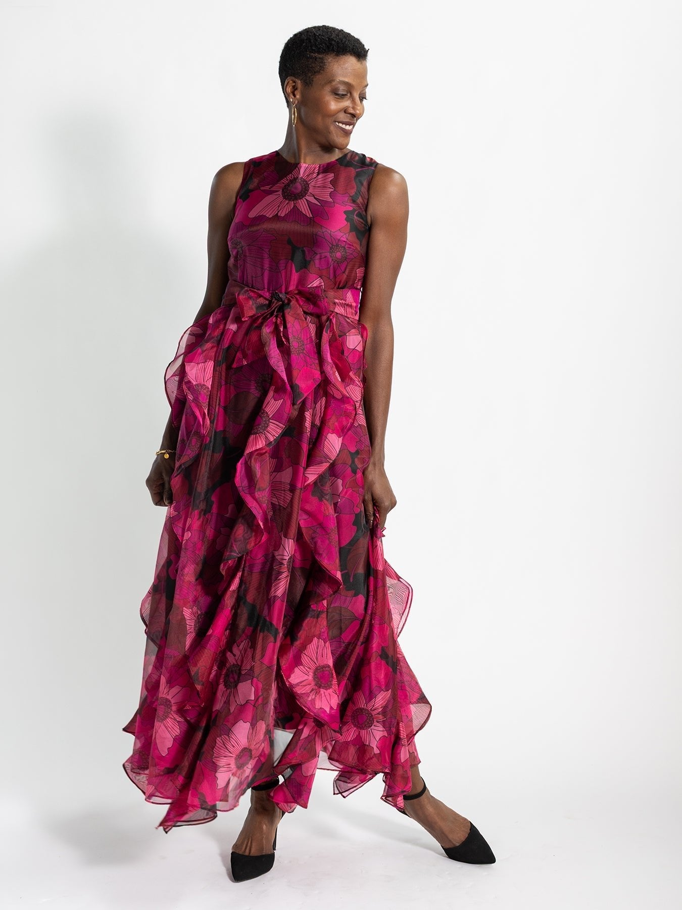 ROSALIND dress Wild Bloom Magenta - Lesley Evers - Dress - formal - Shop