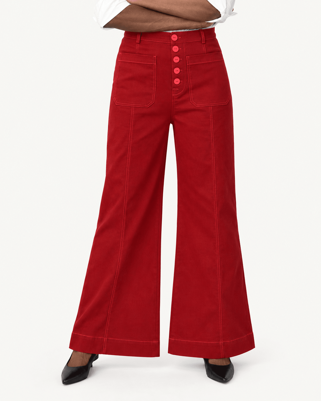 ROXANNE pant Burgundy - Lesley Evers-denim pant-pant-Roxanne