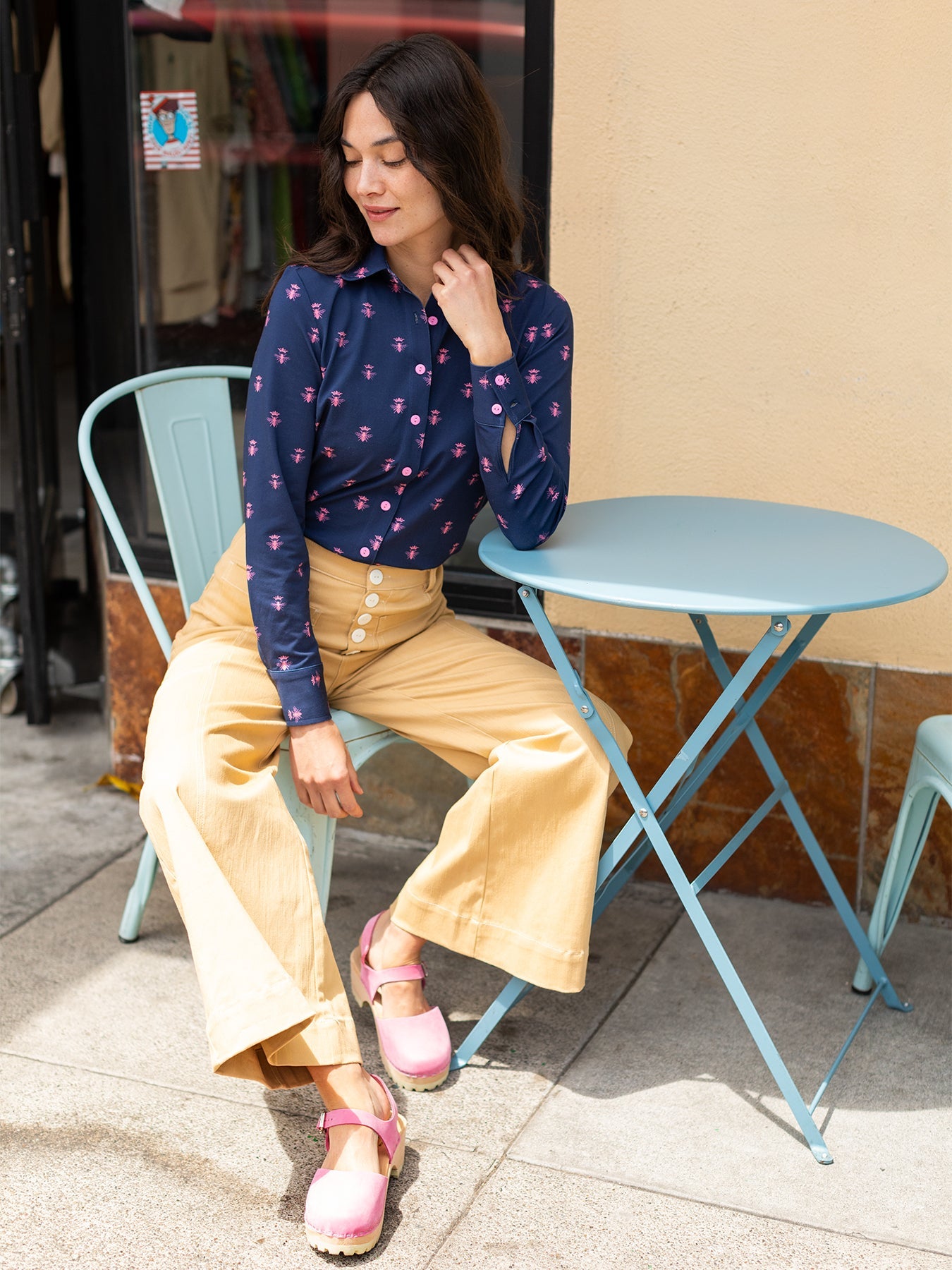 ROXANNE pant Khaki - Lesley Evers - denim pant - pant - Roxanne