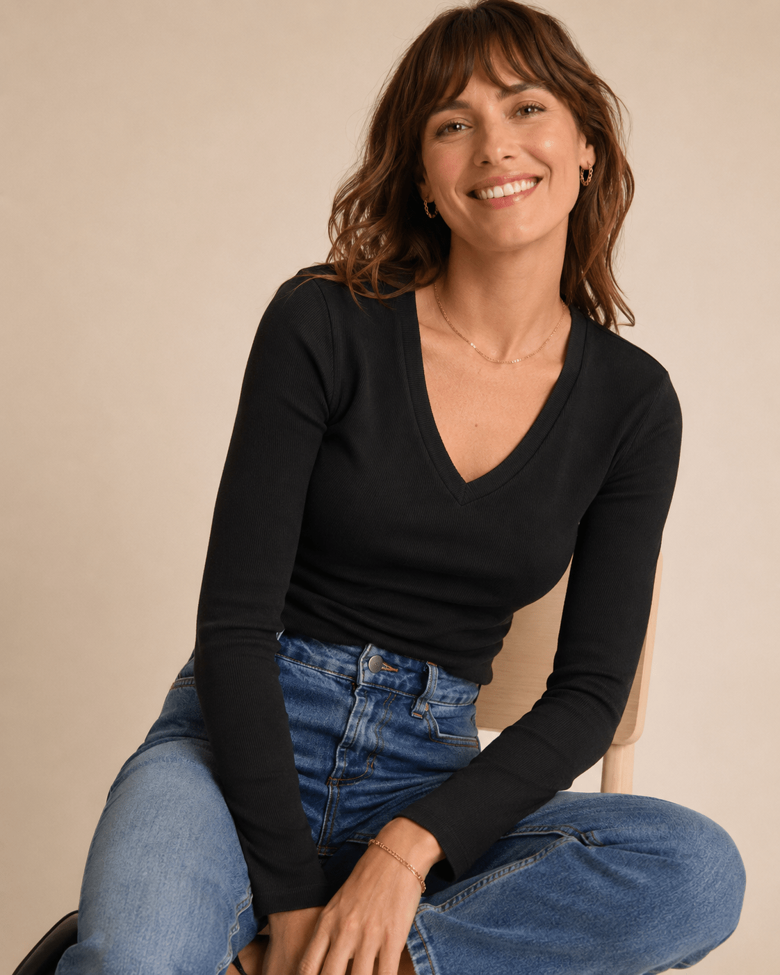 RYLEE tee Black - Lesley Evers-Black-black and white-Shop