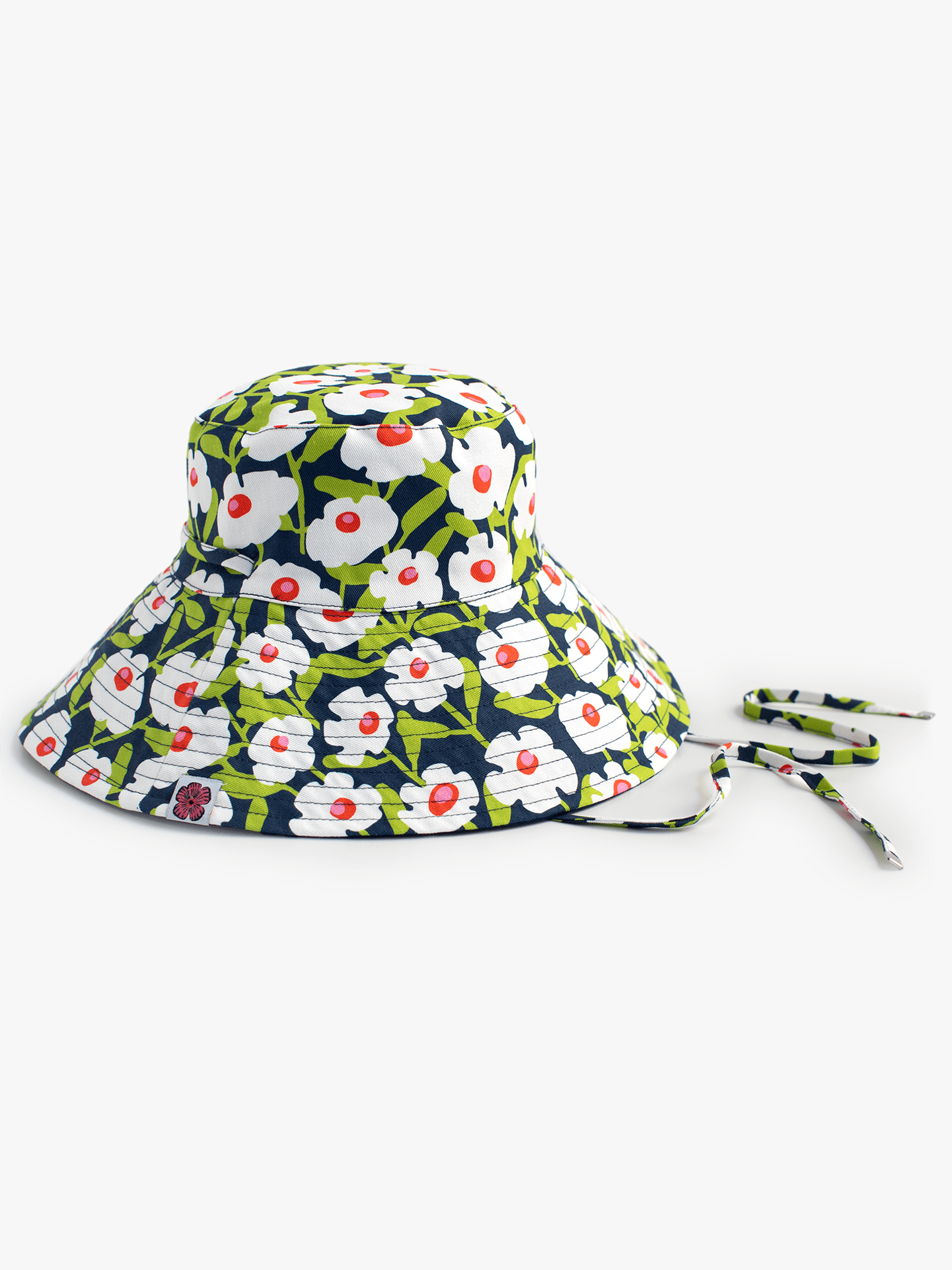 SADIE sun hat Mod Blossoms - Lesley Evers - Best Seller - Blue - blue hat