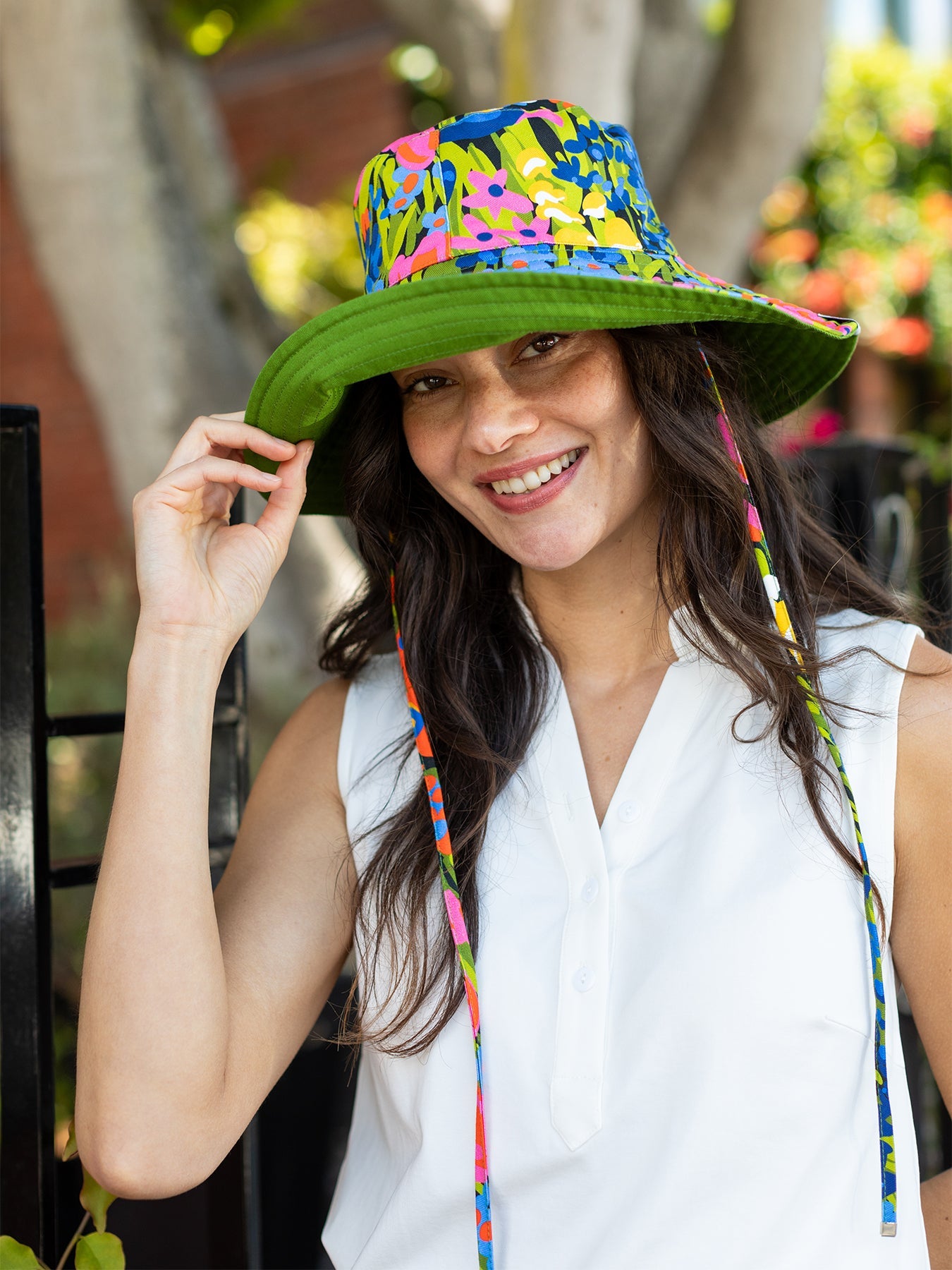 SADIE sun hat Queen's Garden - Lesley Evers - Best Seller - Blue - blue hat