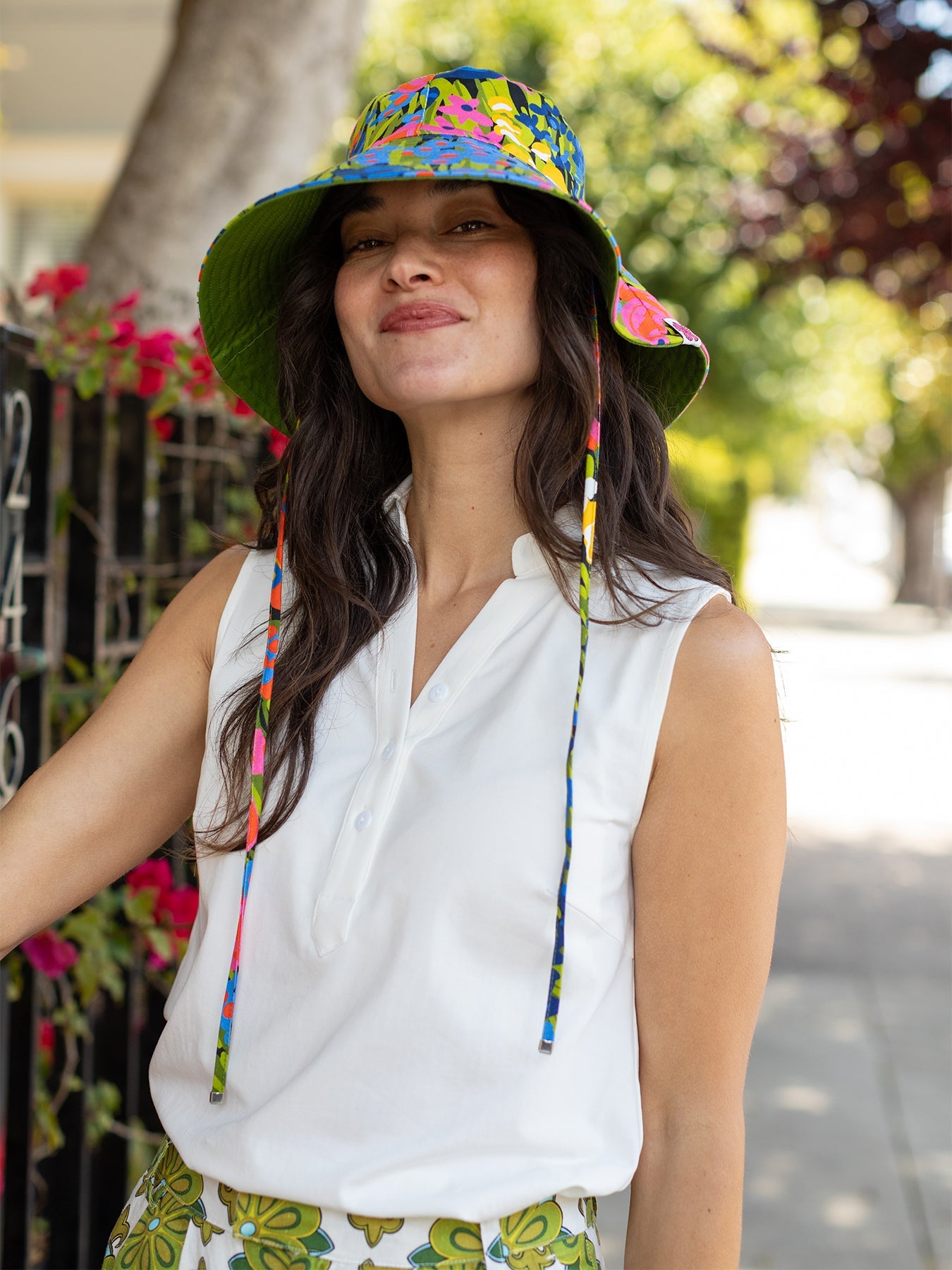 SADIE sun hat Queen's Garden - Lesley Evers - Best Seller - Blue - blue hat