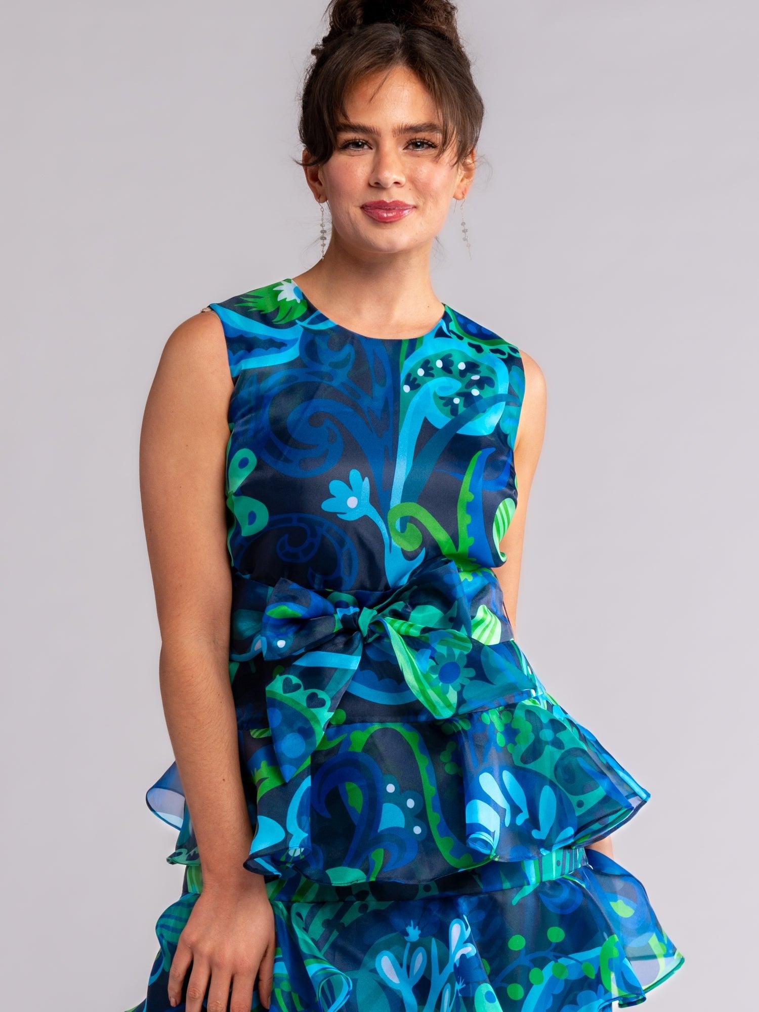 SASHA dress Bonanza Blue - Lesley Evers-Dress-Shop-Shop/All Products