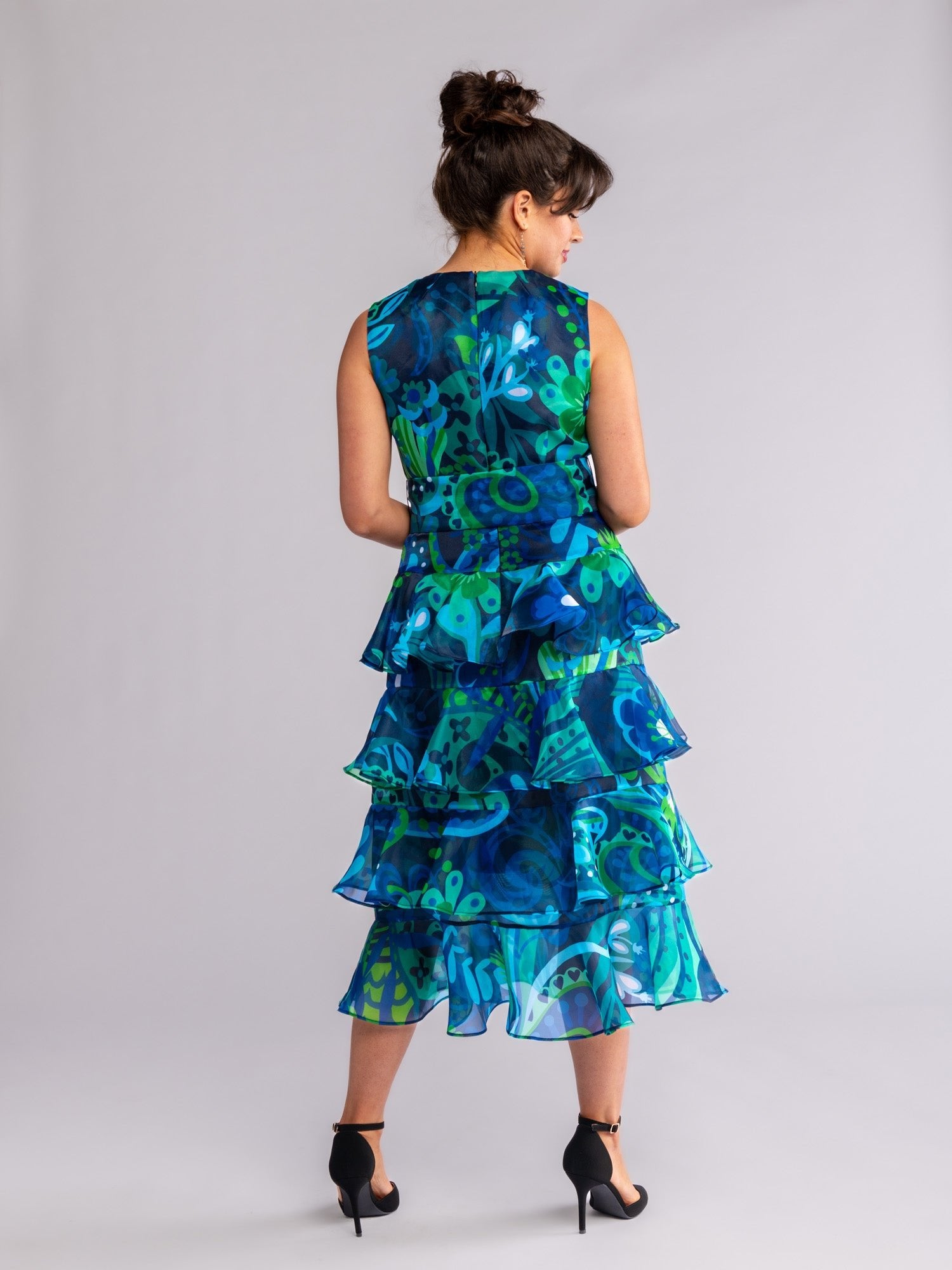 SASHA dress Bonanza Blue - Lesley Evers-Dress-Shop-Shop/All Products