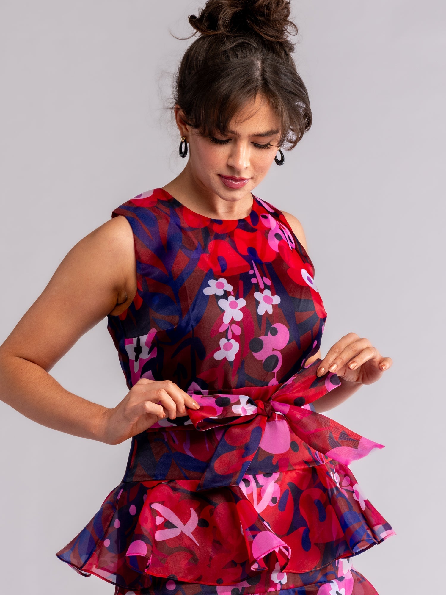 SASHA dress Garden Oasis Pink - Lesley Evers-Dress-Shop-Shop/All Products