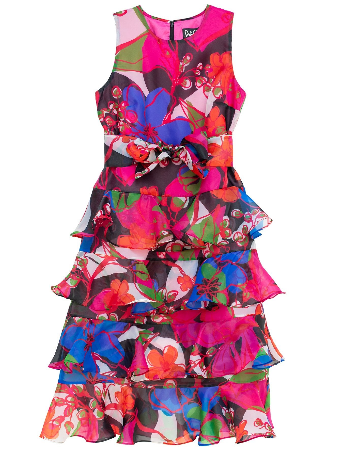 SASHA dress Plum Blossom - Lesley Evers - Dress - garden oasis pink - Shop
