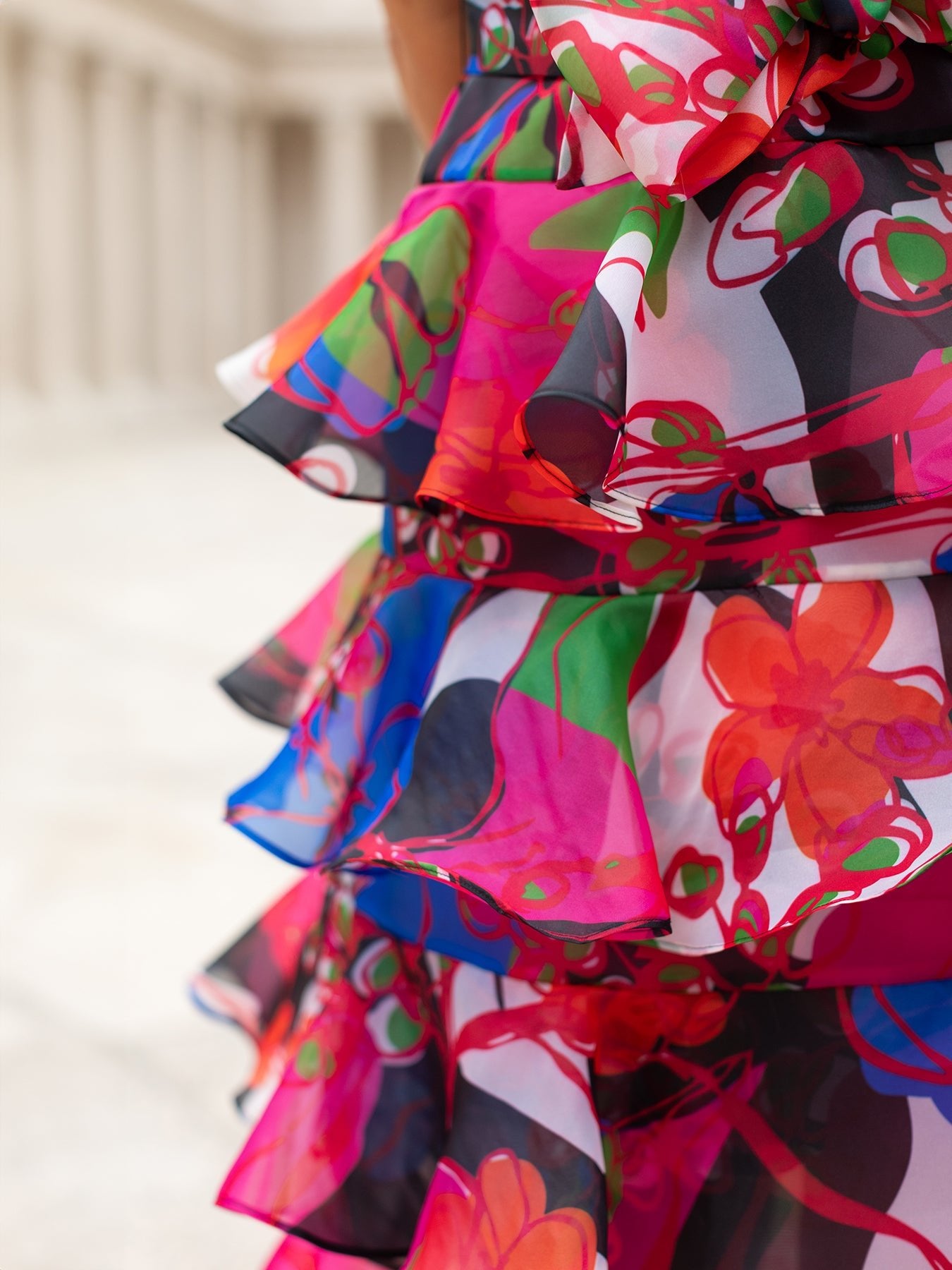 SASHA dress Plum Blossom - Lesley Evers - Dress - garden oasis pink - Shop