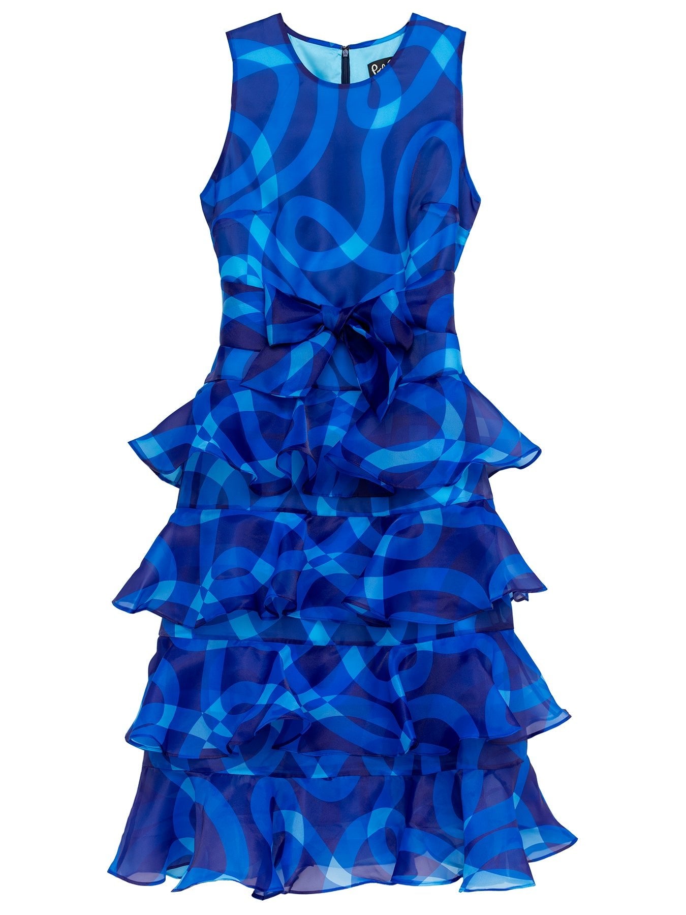 SASHA dress Ribbon Blue - Lesley Evers - Dress - Shop - Shop/All Products