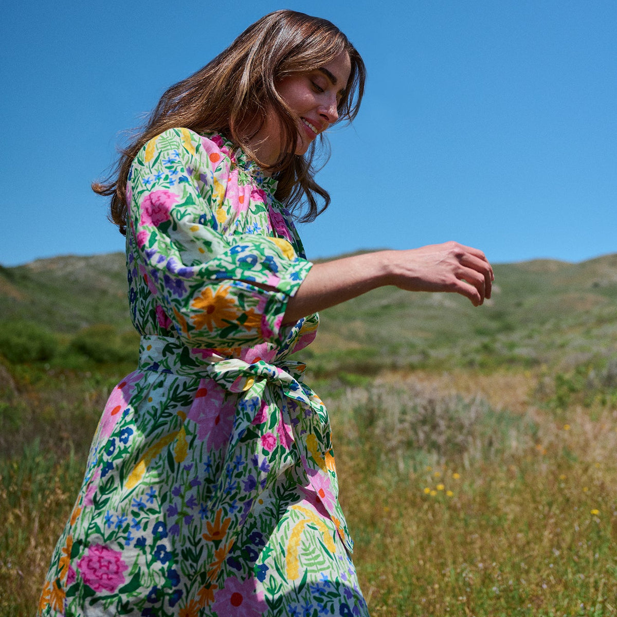 SAVANNAH dress Flower Field - L SAVANNAH dress Flower Field - L