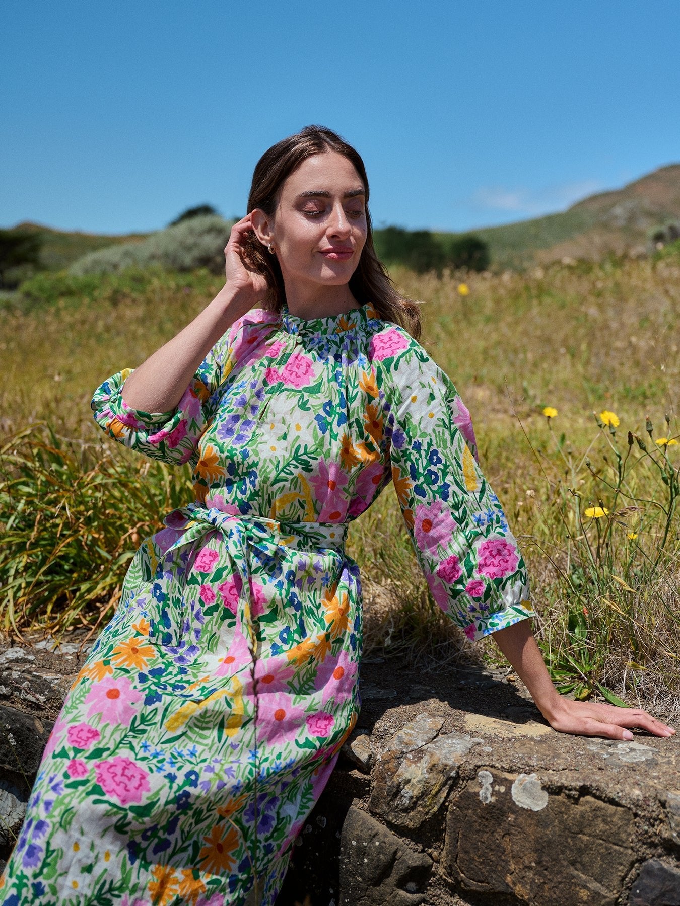 SAVANNAH dress Flower Field - Lesley Evers - dress -