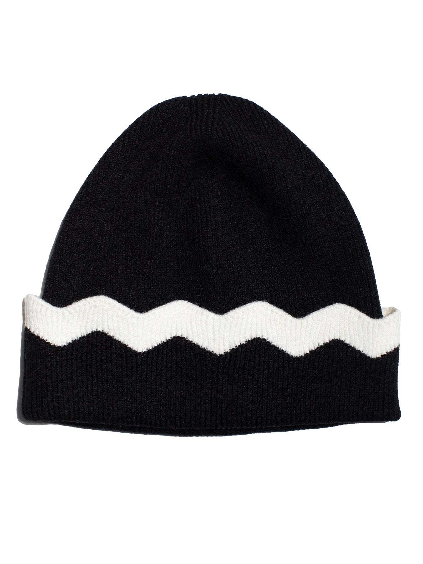 SCALLOP Beanie Black and Ivory - Lesley Evers - Best Seller - hat - Shop