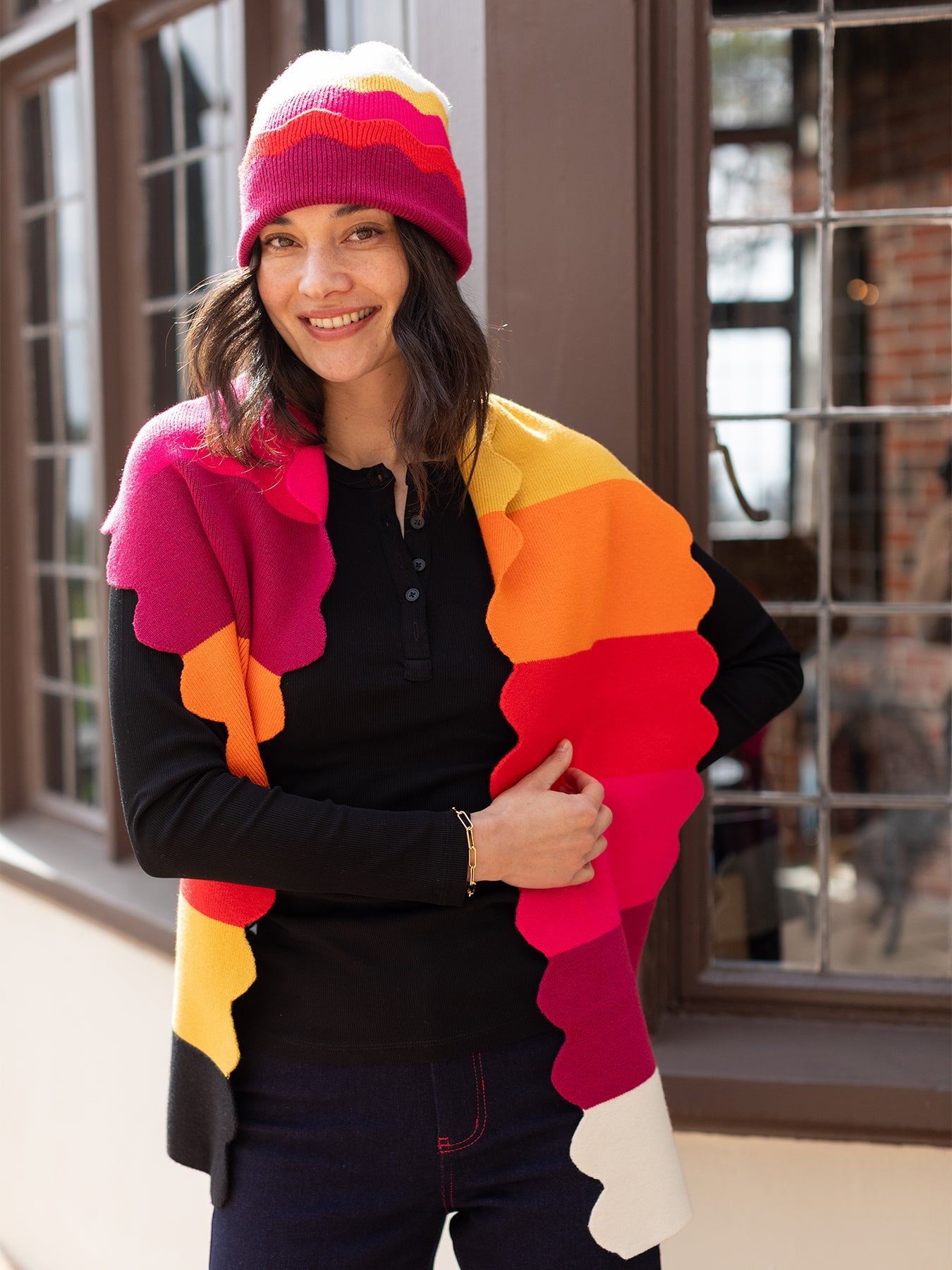 SCALLOP Beanie Sunset - Lesley Evers - Best Seller - hat - Shop